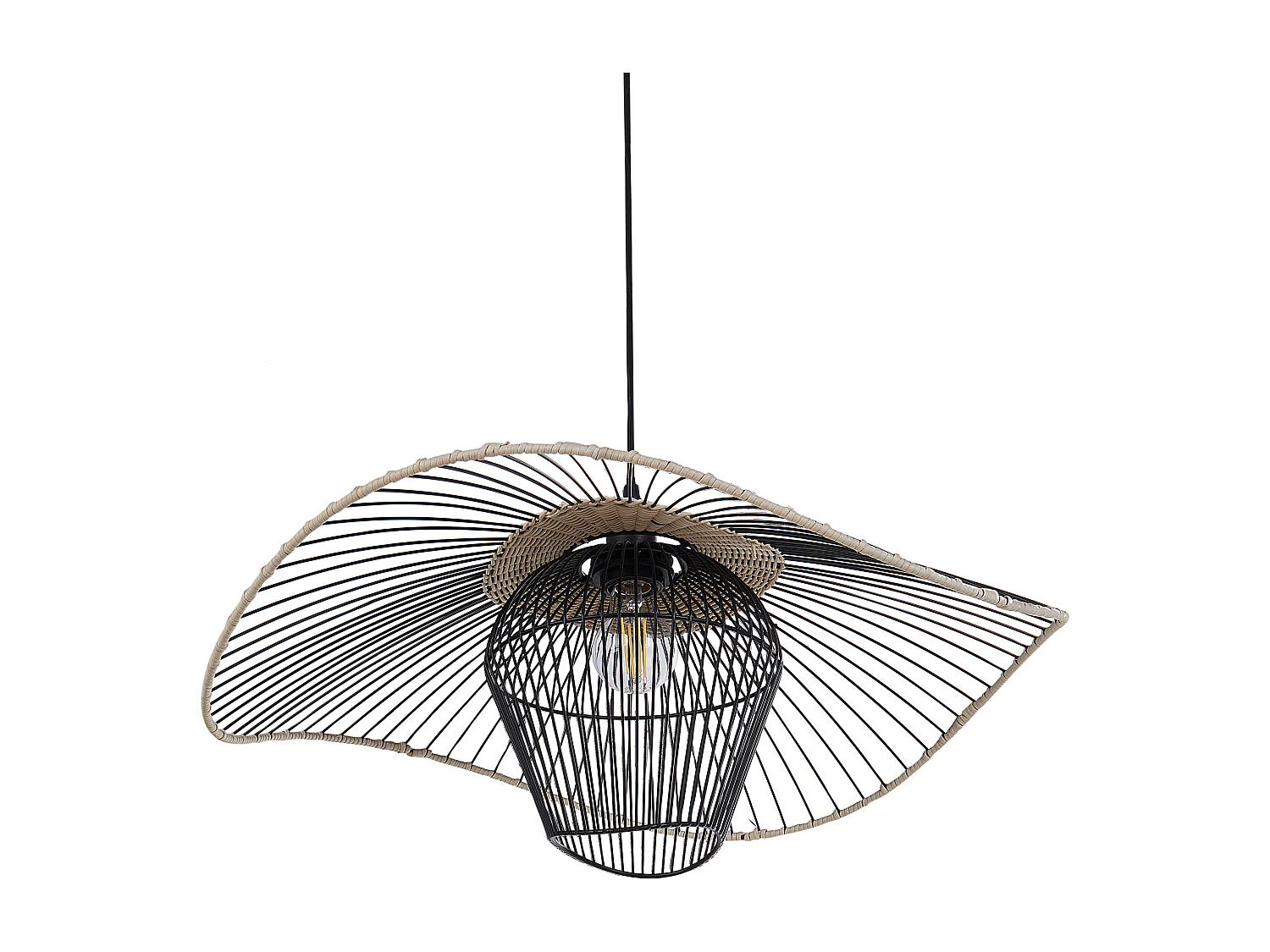 Hanglamp LUNGA Metaal Zwart