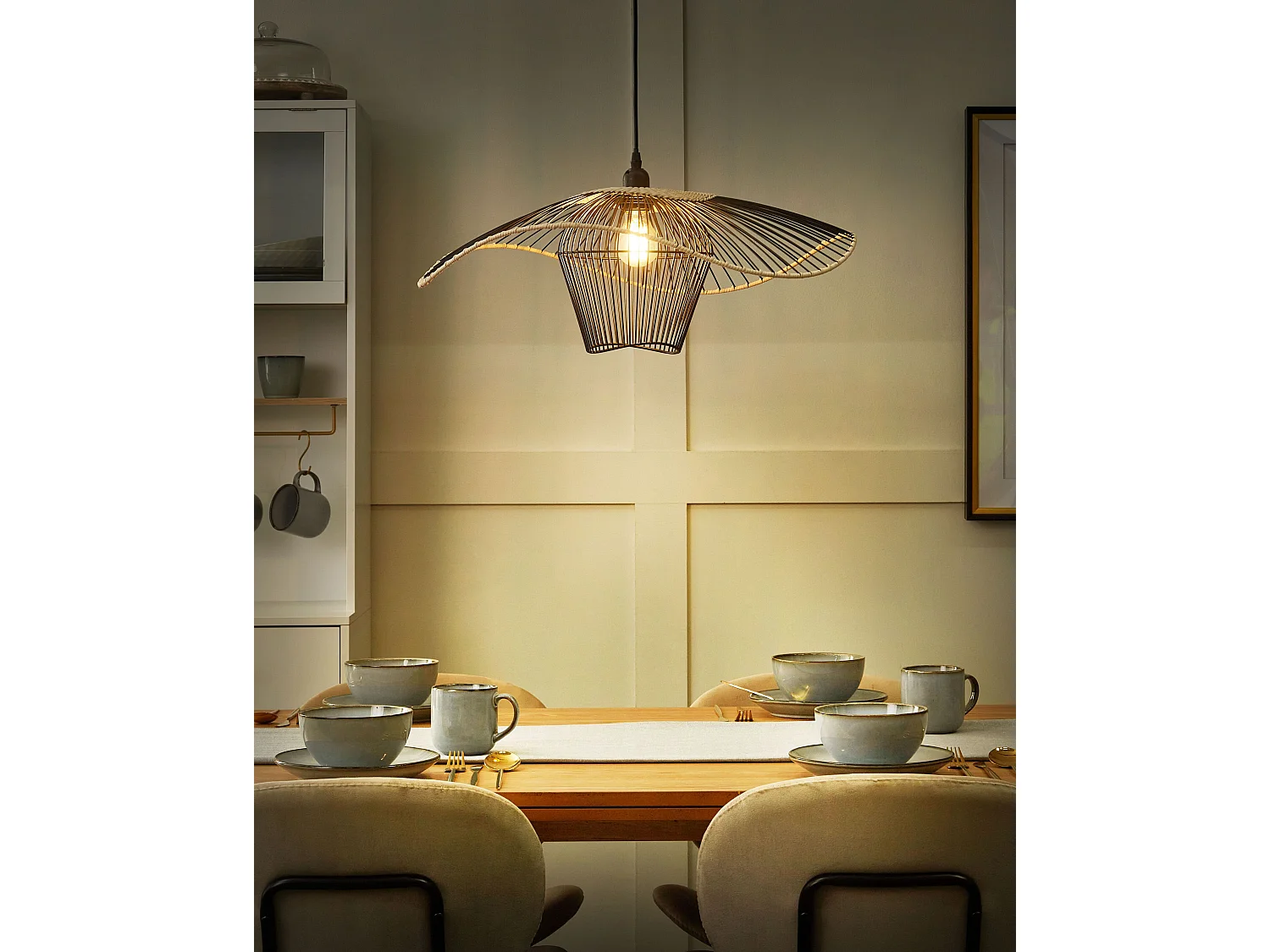 Hanglamp LUNGA Metaal Zwart