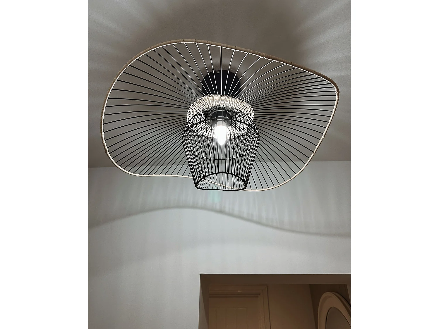 Lampe suspension LUNGA Métal Noir