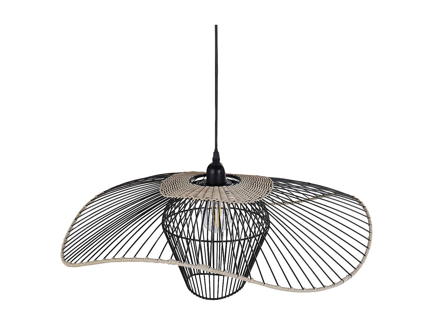 Lampa wisząca LUNGA Metal Czarny