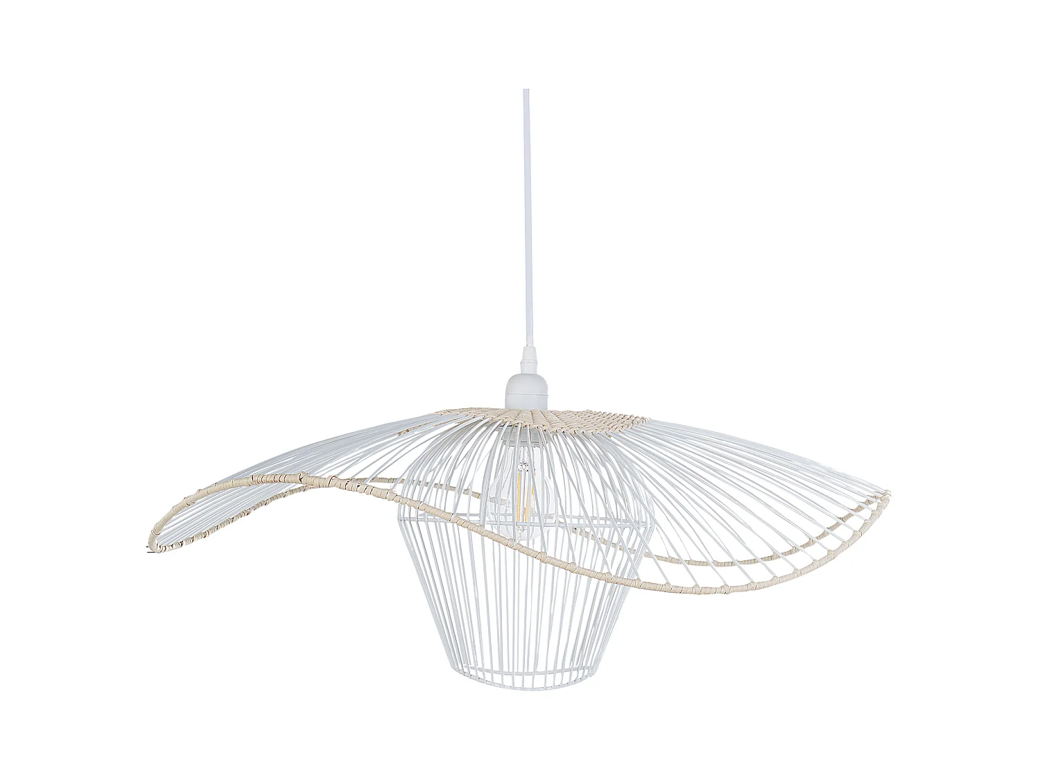 Lampe suspension LUNGA Métal Blanc
