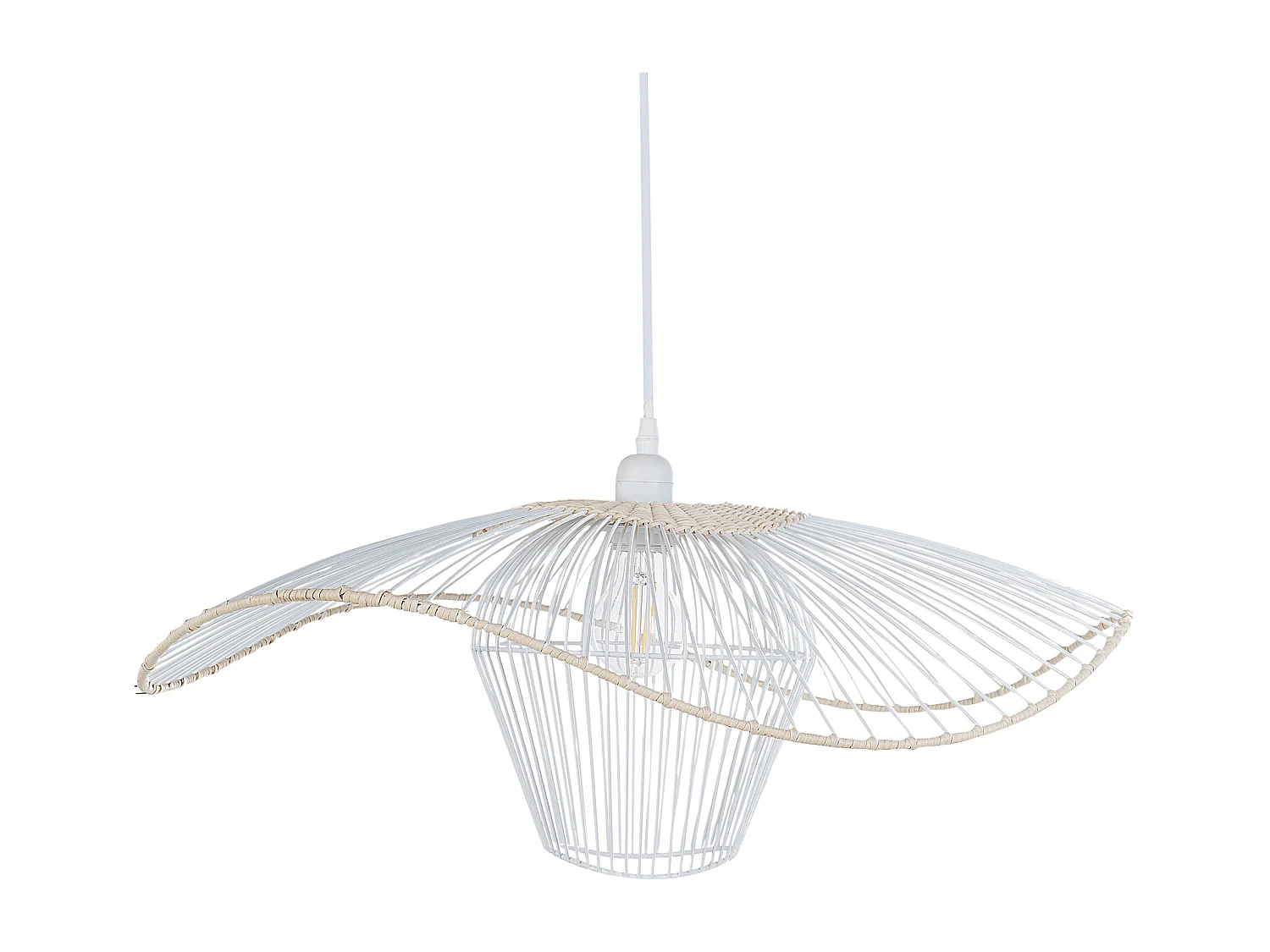 Lampe suspension LUNGA Métal Blanc
