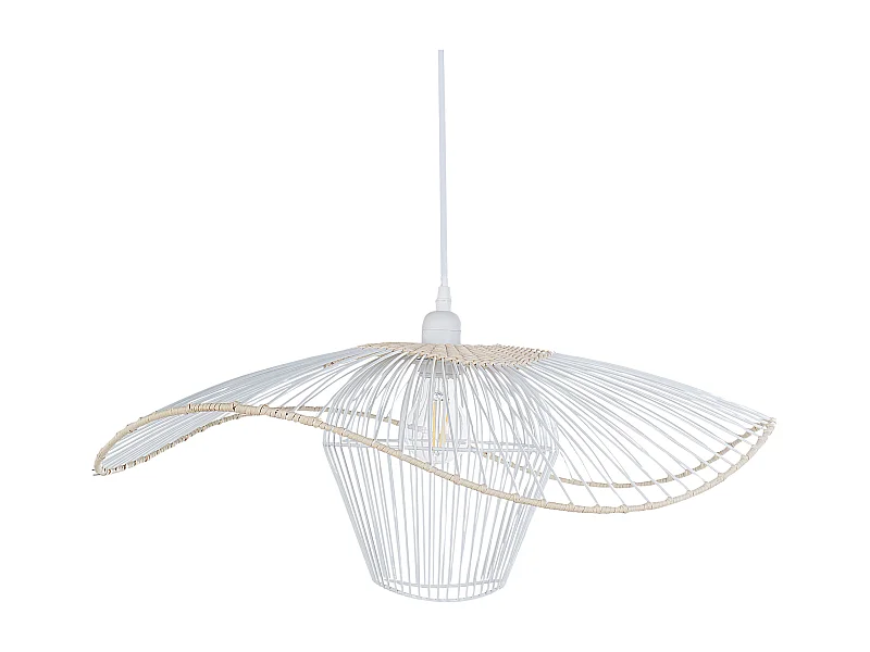 Lampe suspension LUNGA Métal Blanc