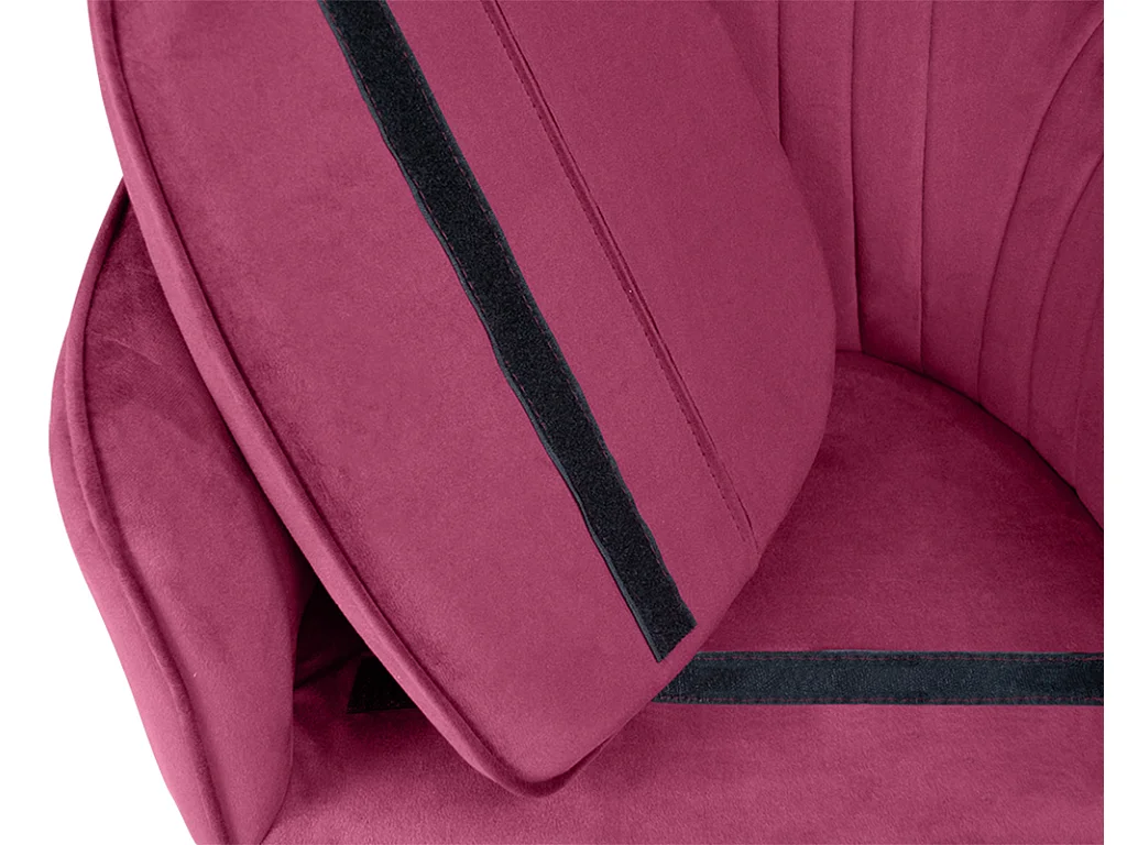 Sedia da pranzo in velluto bordeaux poltroncina vintage mod. Celine