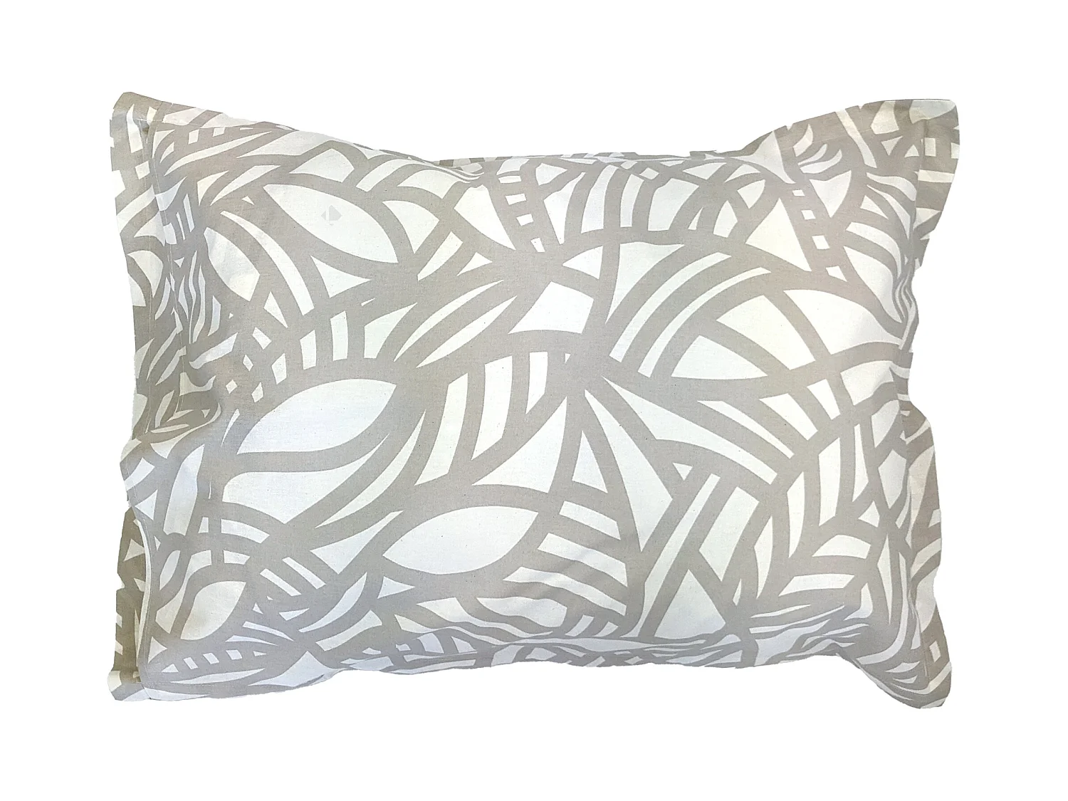 Taie d'oreiller 50x70 cm coton lavé SERENA géométrique Beige écru