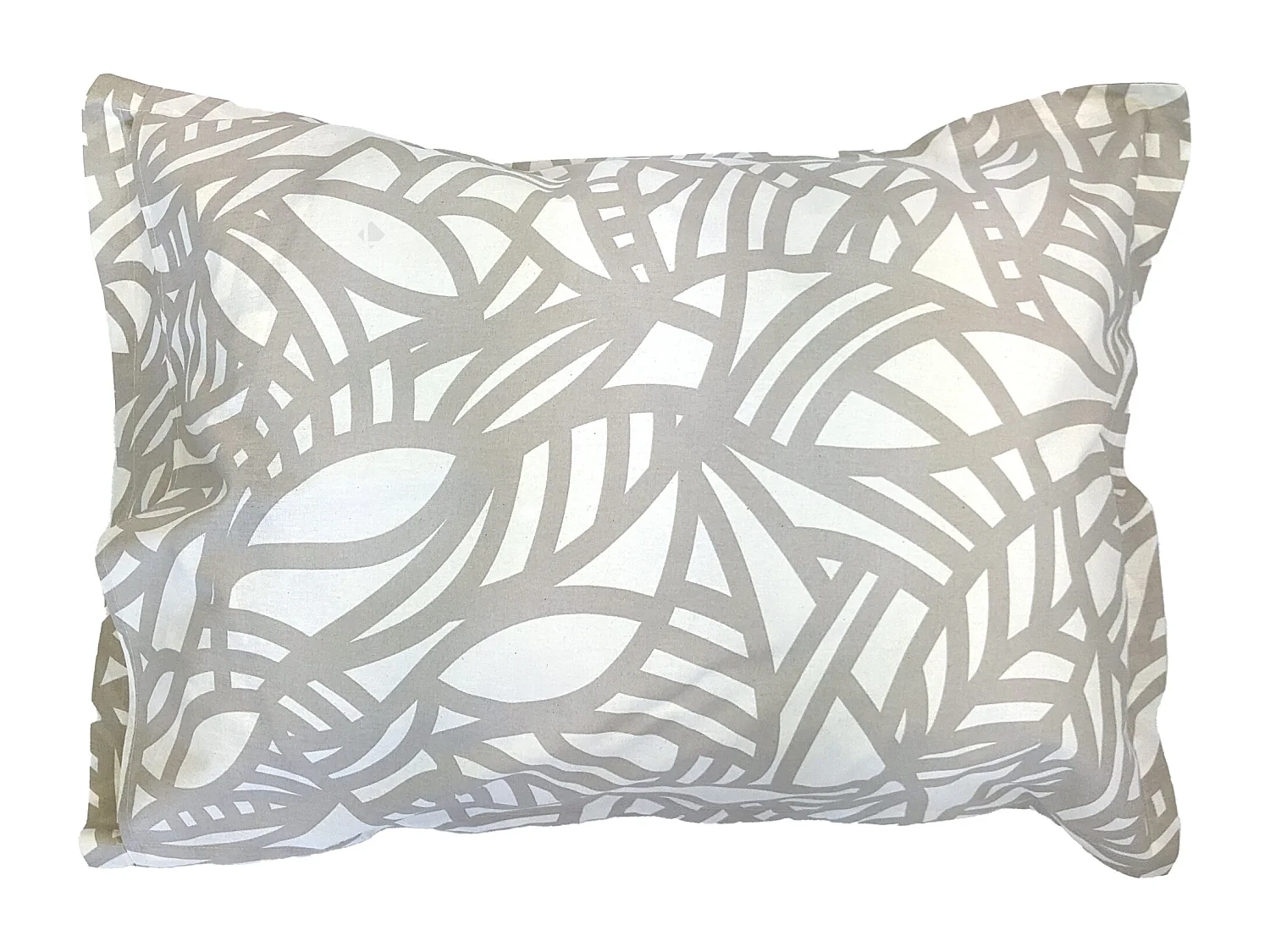 Taie d'oreiller 50x70 cm coton lavé SERENA géométrique Beige écru