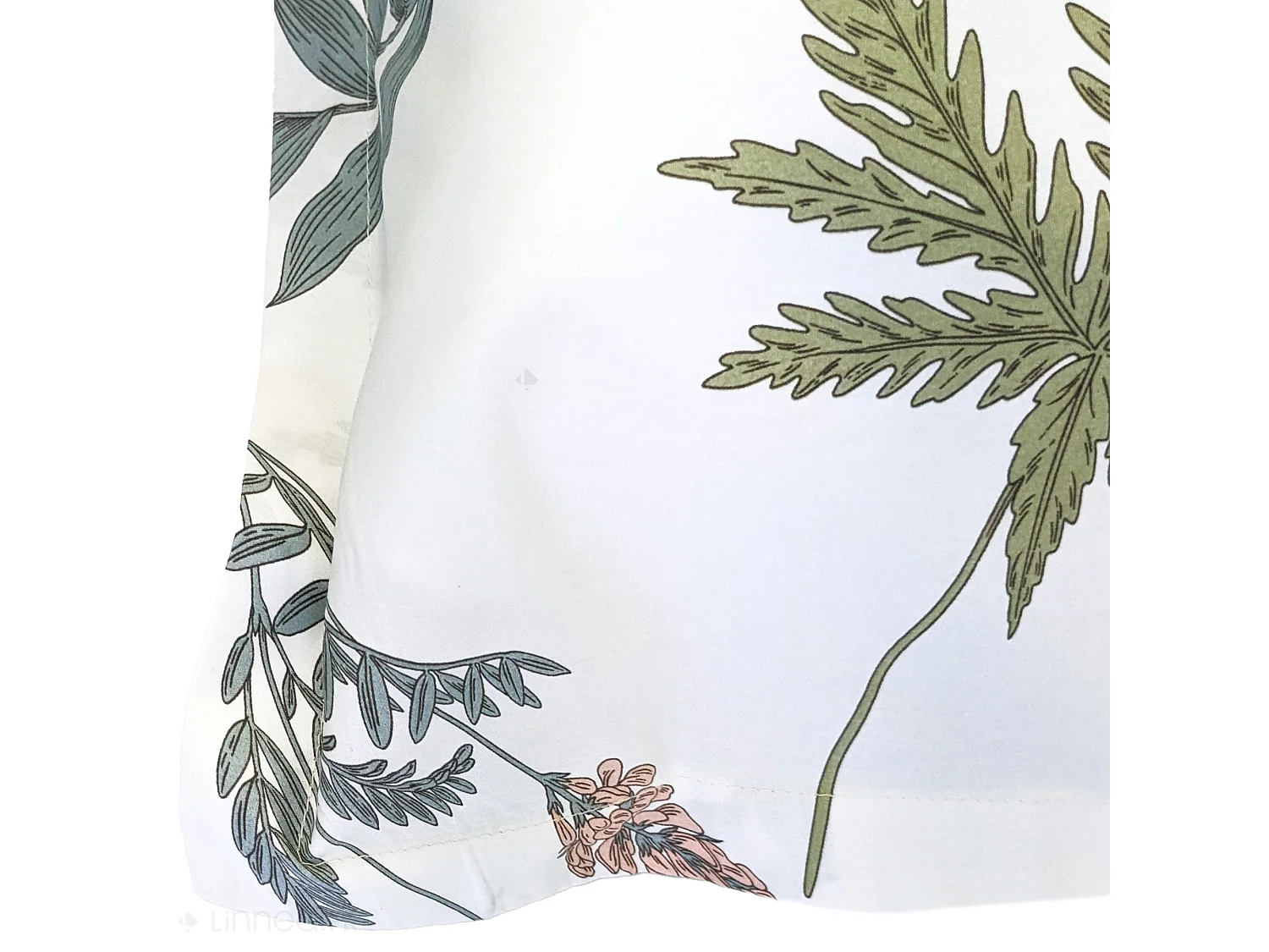 Taie d'oreiller 50x70 cm percale coton FÉÉRIE Blanc sauge