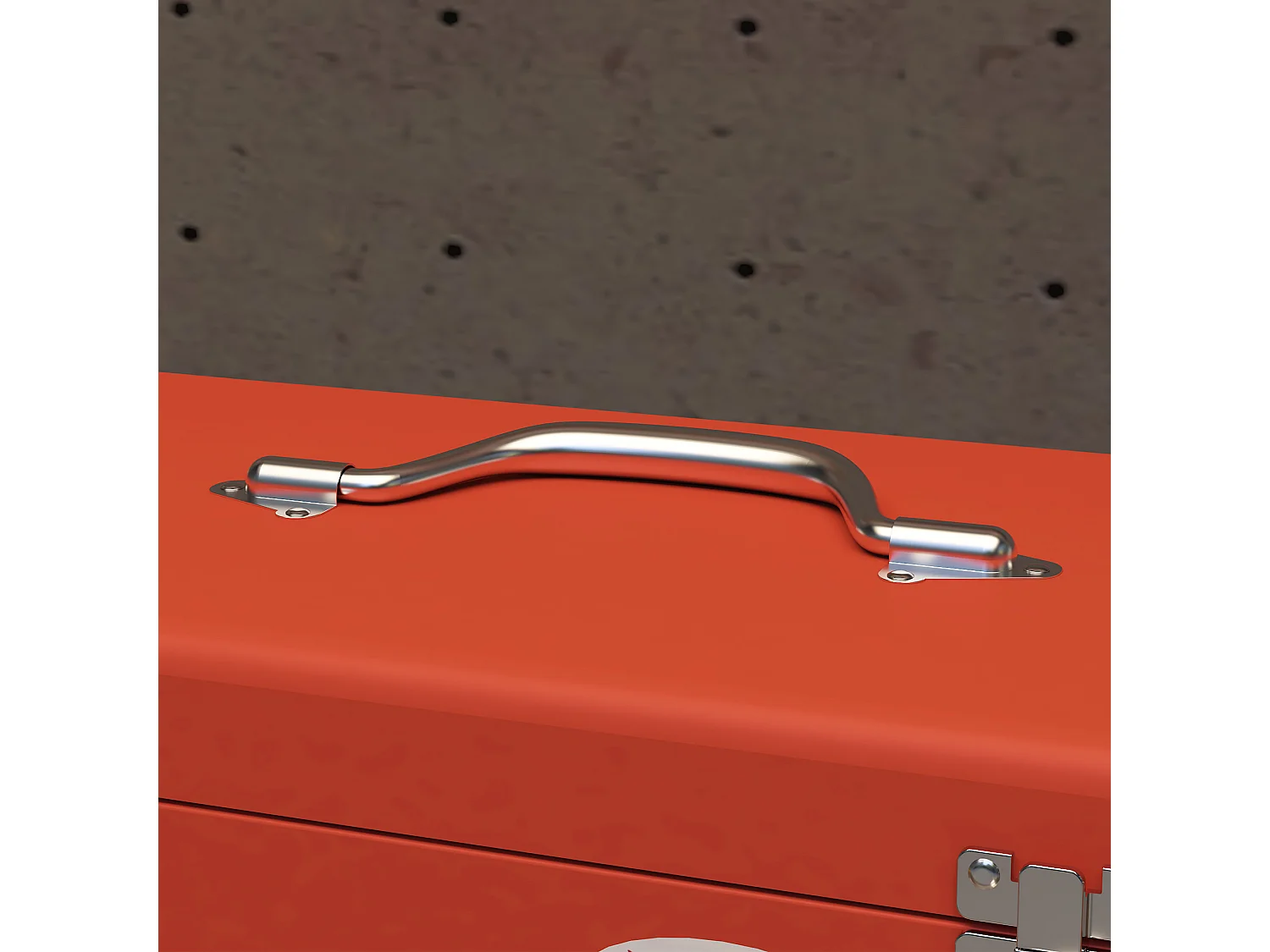 Caja para herramientas rojo 45x24x27 cm DURHAND