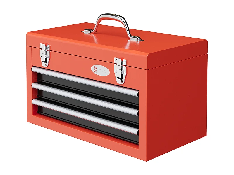 Caja para herramientas rojo 45x24x27 cm DURHAND