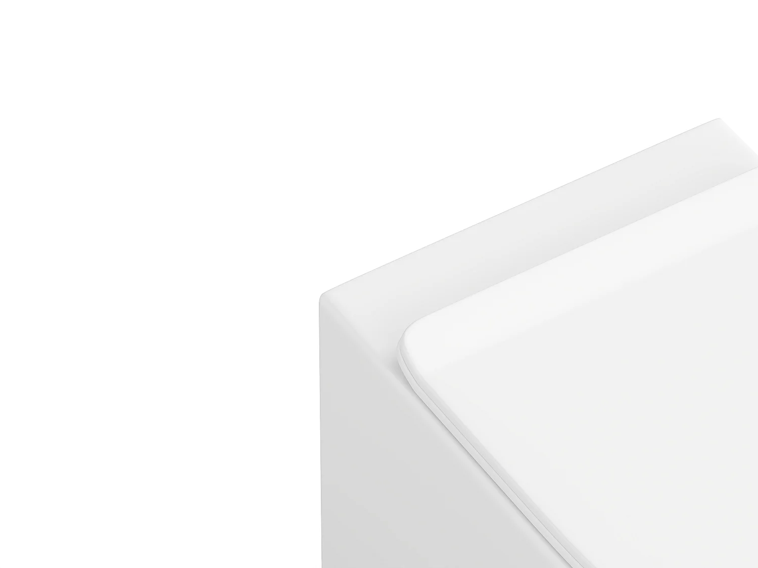 Miska WC podwieszana z białej matowej ceramiki bez kołnierza - JAVOINE