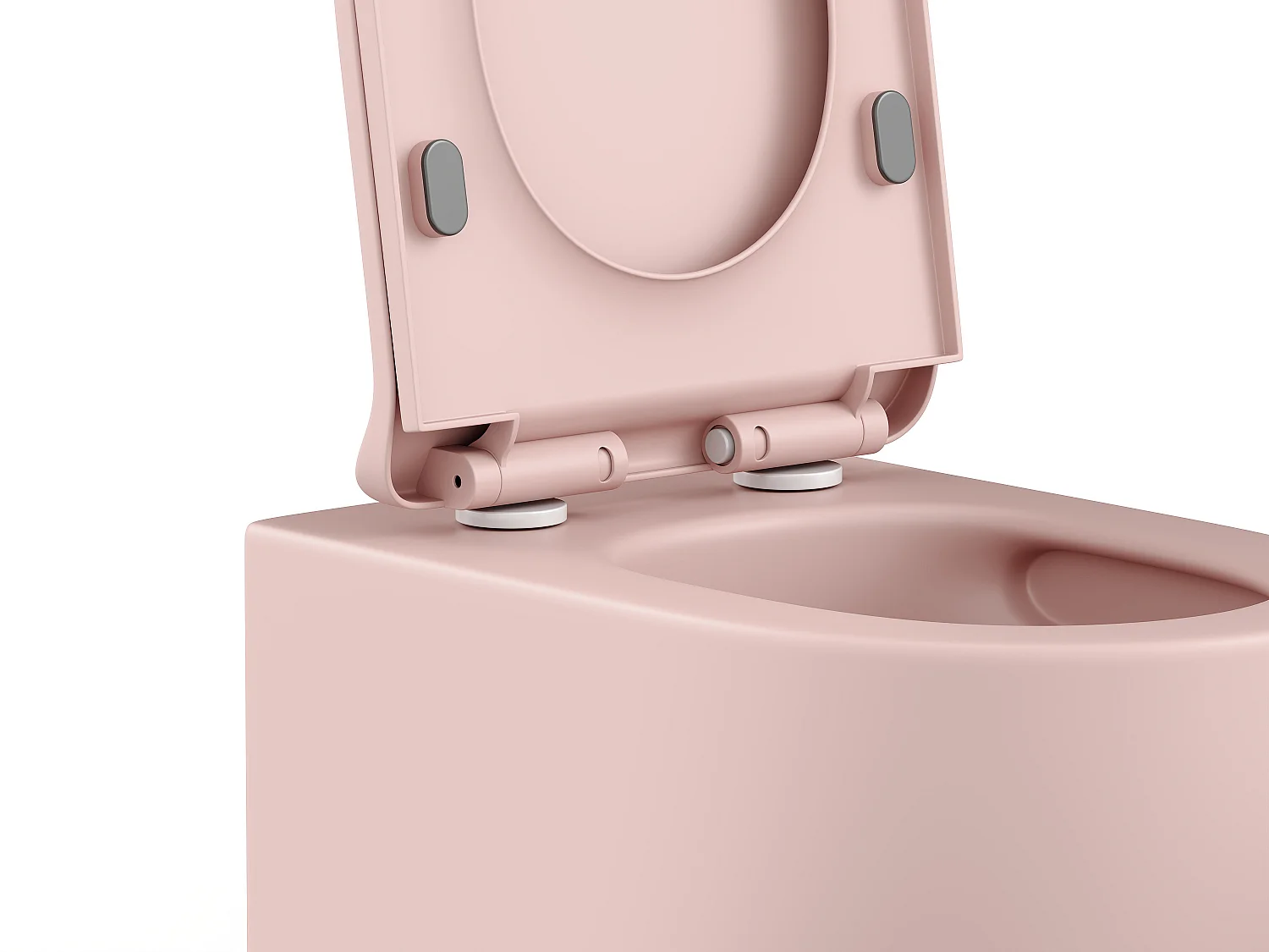 Wand-WC aus Keramik ohne Flansch - Rosa matt - JAVOINE