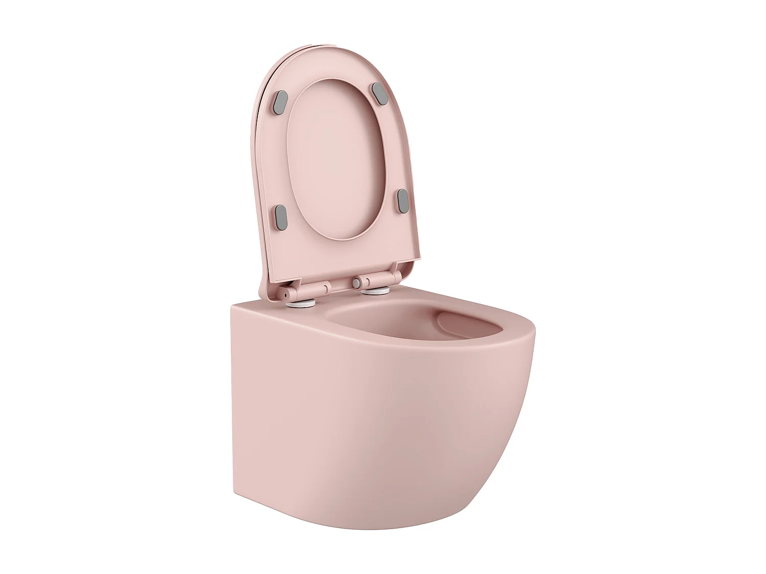 Wand-WC aus Keramik ohne Flansch - Rosa matt - JAVOINE