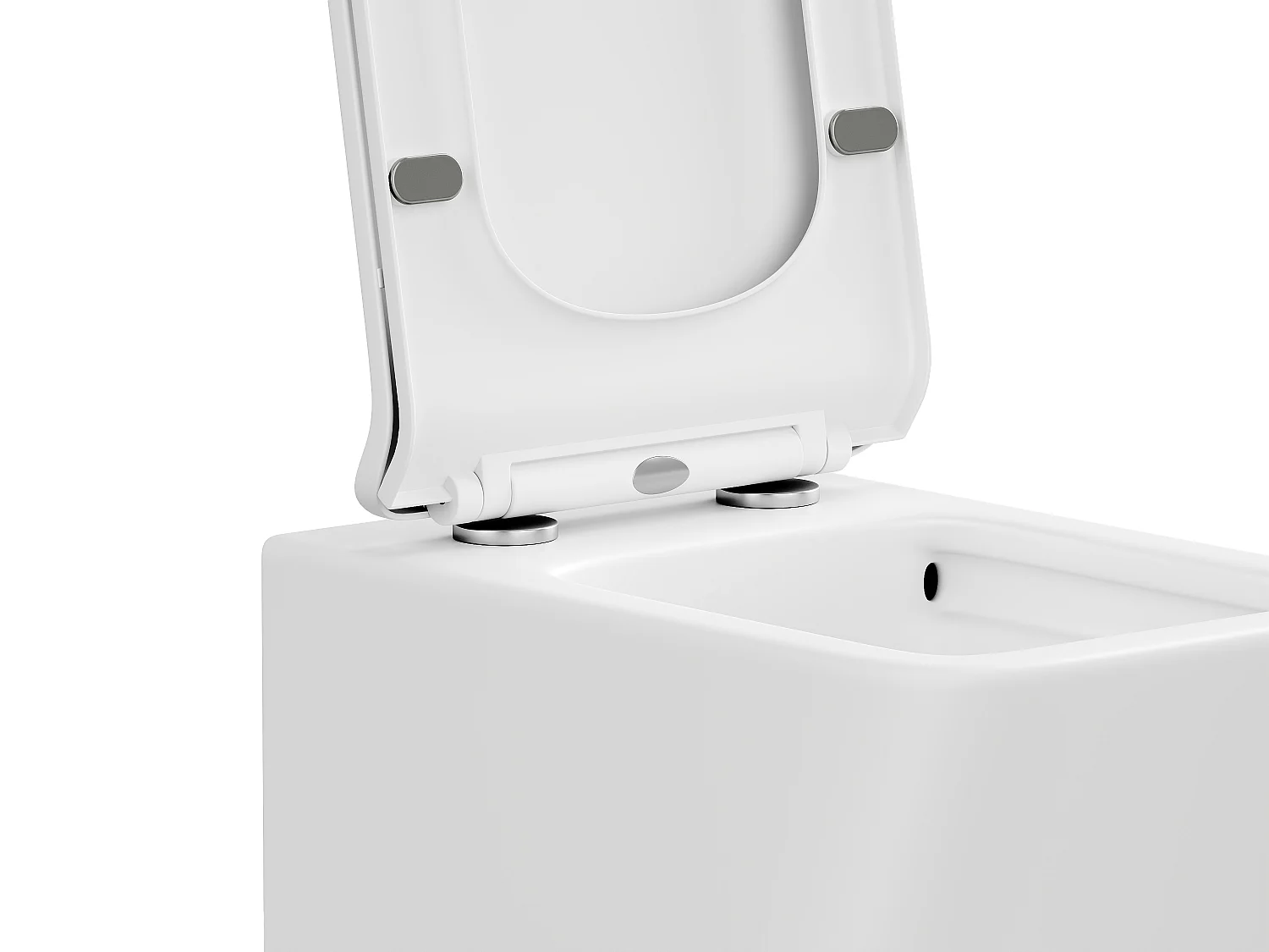 WC sospeso senza flangia in Ceramica Bianco opaco  - CLEMONA