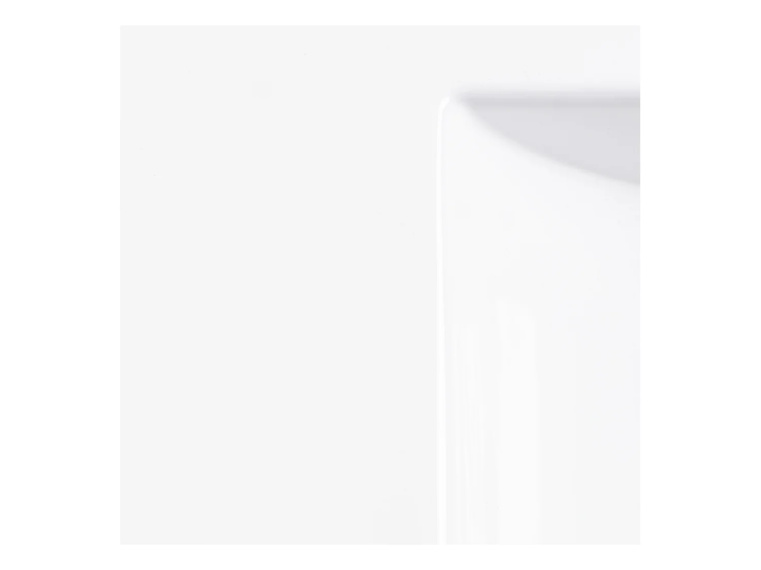 Hvid rektangulær keramisk indbygningsvask - 101 x 46,5 cm - MOTIAC