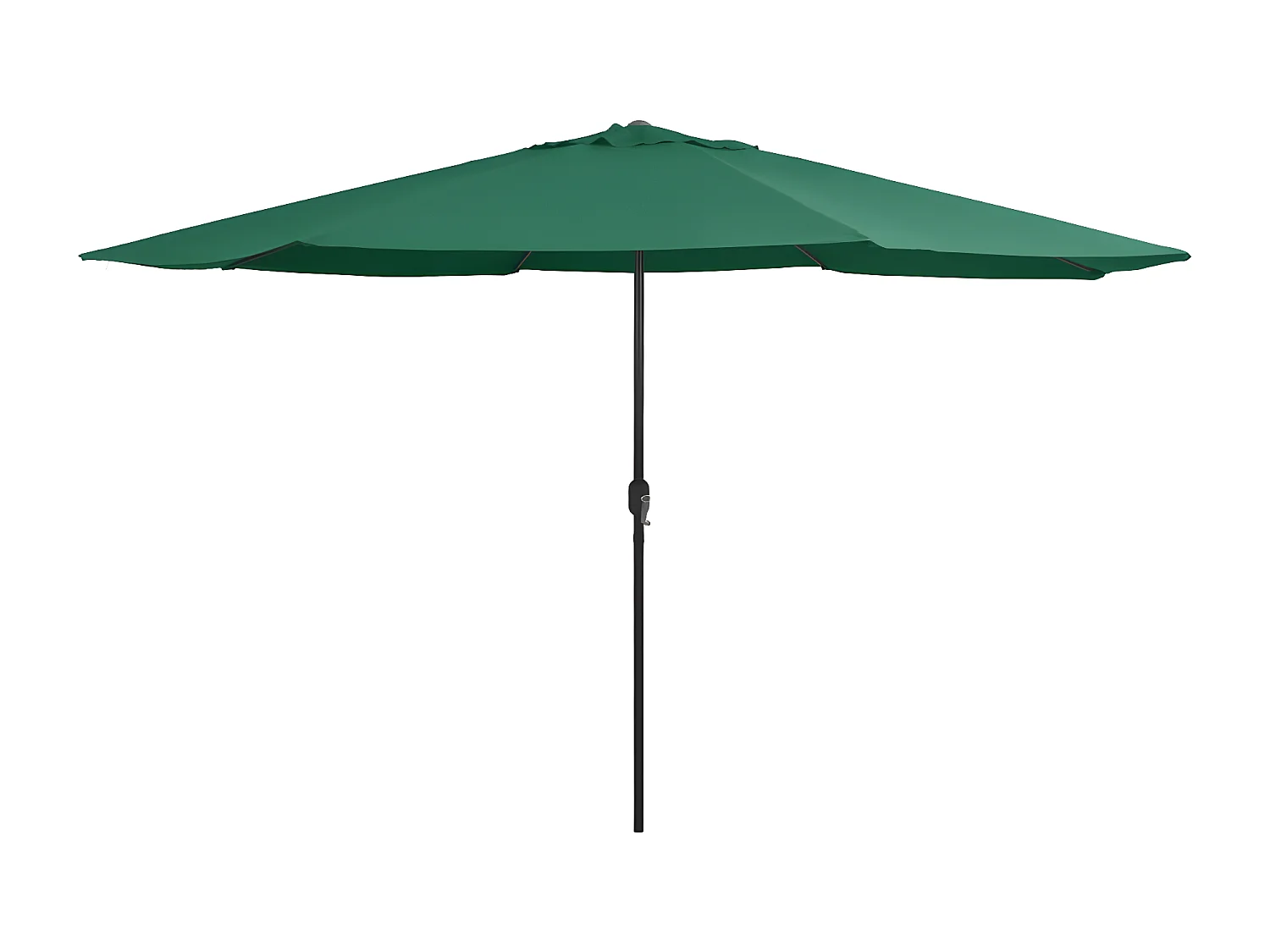 Parasol d'extérieur avec mât en métal 400 cm Vert
