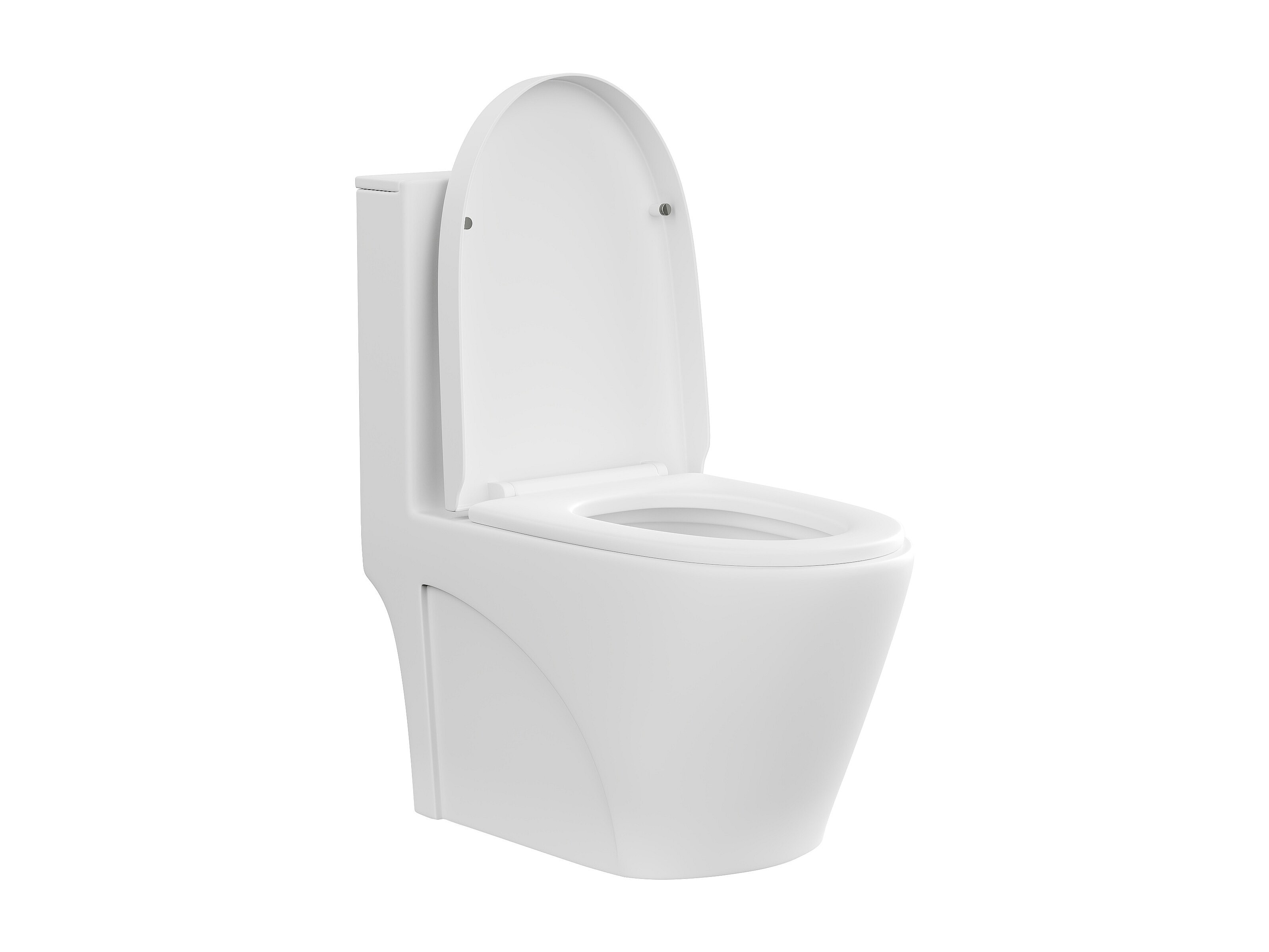 WC à Poser NAGILAM En Céramique Blanche - Évacuation Horizontale, Chasse Double 4-6L | Abattant Inclus