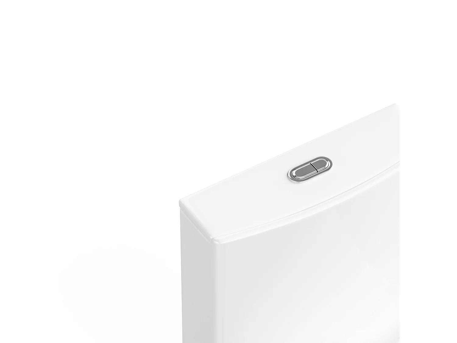 Inodoro de cerámica blanco brillante de suelo - Descarga horizontal - NAGILAM