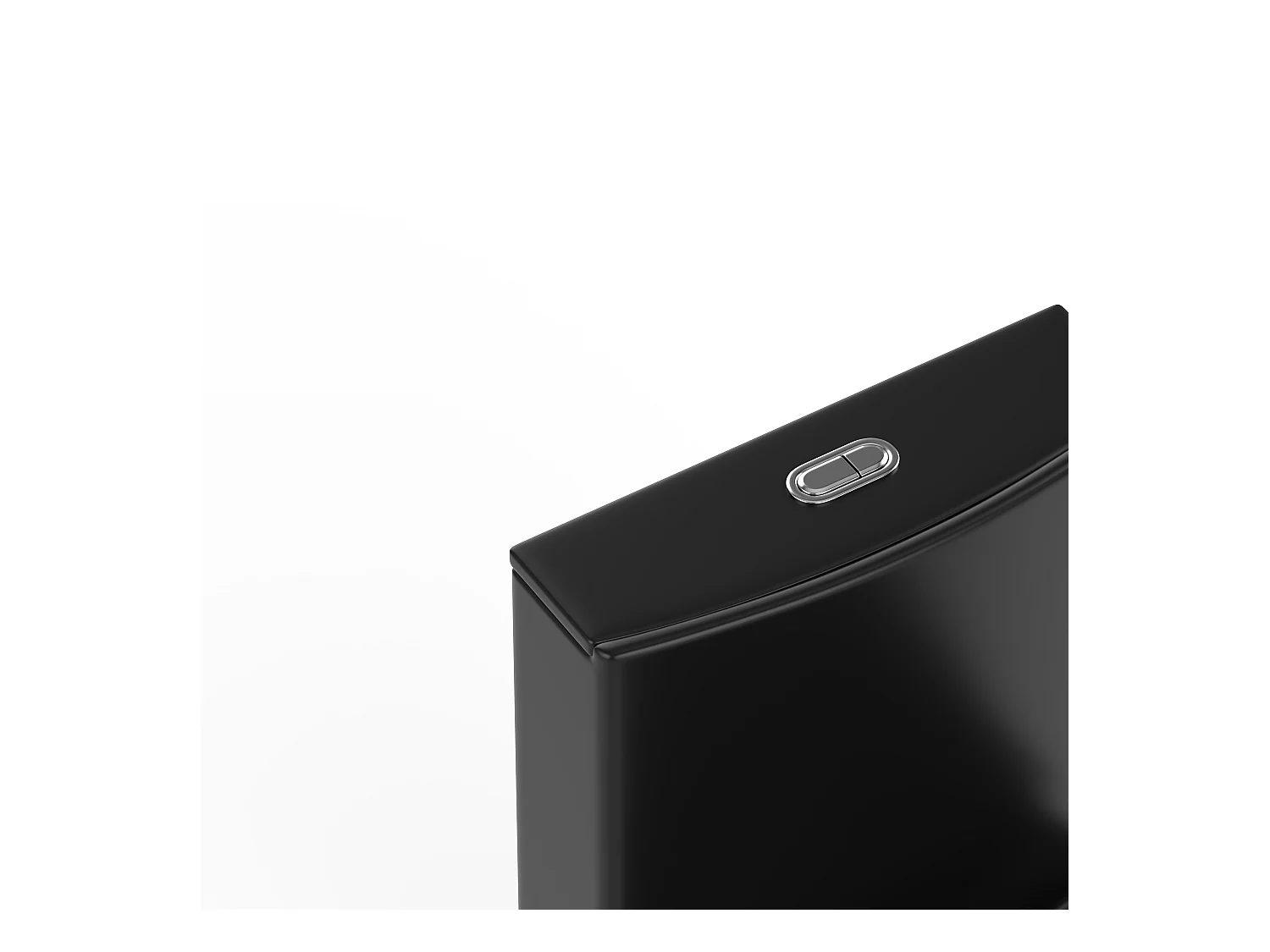 WC da appoggio Nero opaco in Ceramica Drenaggio orizzontale  - NAGILAM