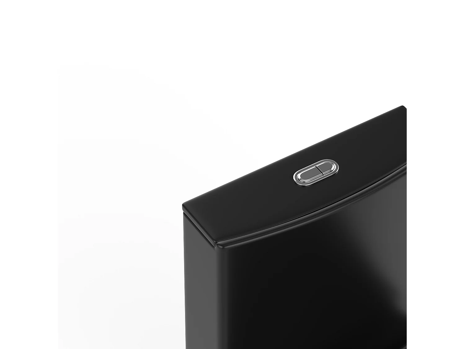 WC à poser noir mat en céramique - Evacuation horizontale - NAGILAM