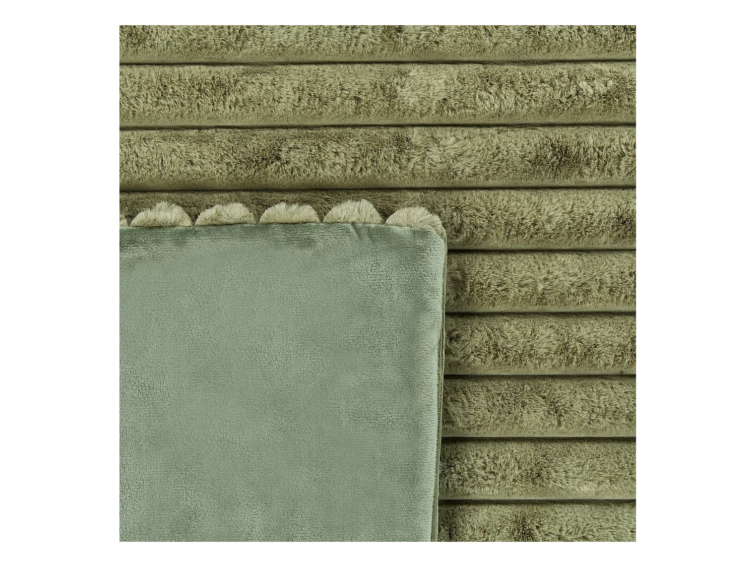 Piumone RAKYA Finta pelliccia 200 x 220 cm Verde