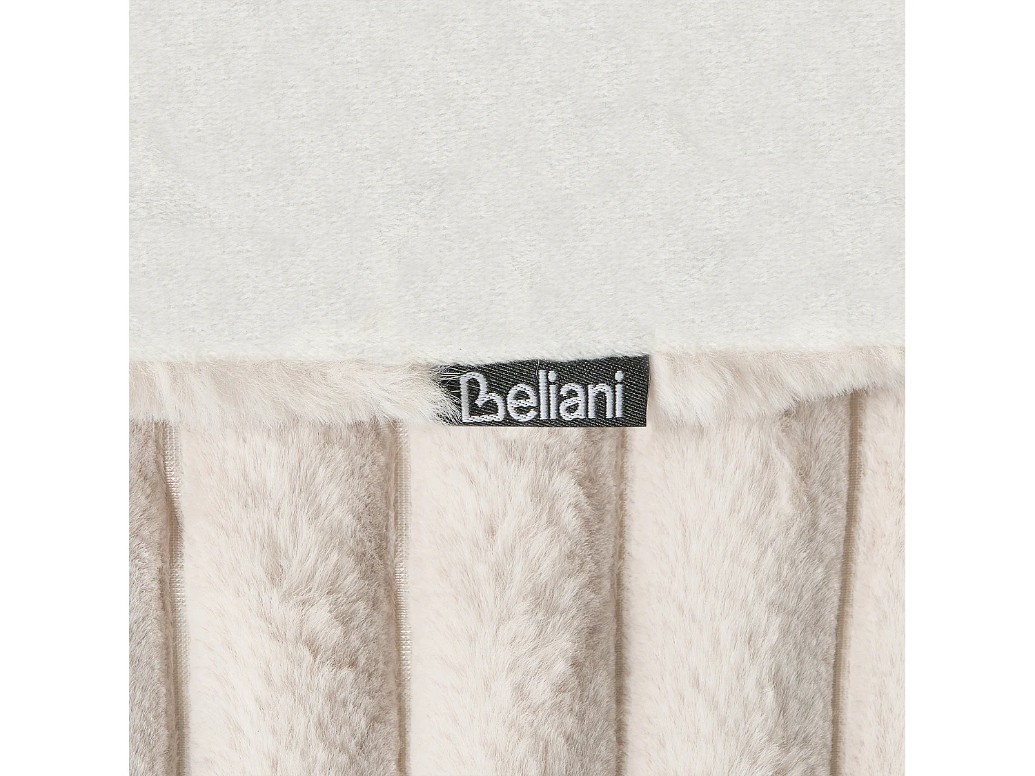 Couvre-lits RAKYA Fourrure synthétique 150 x 200 cm Beige