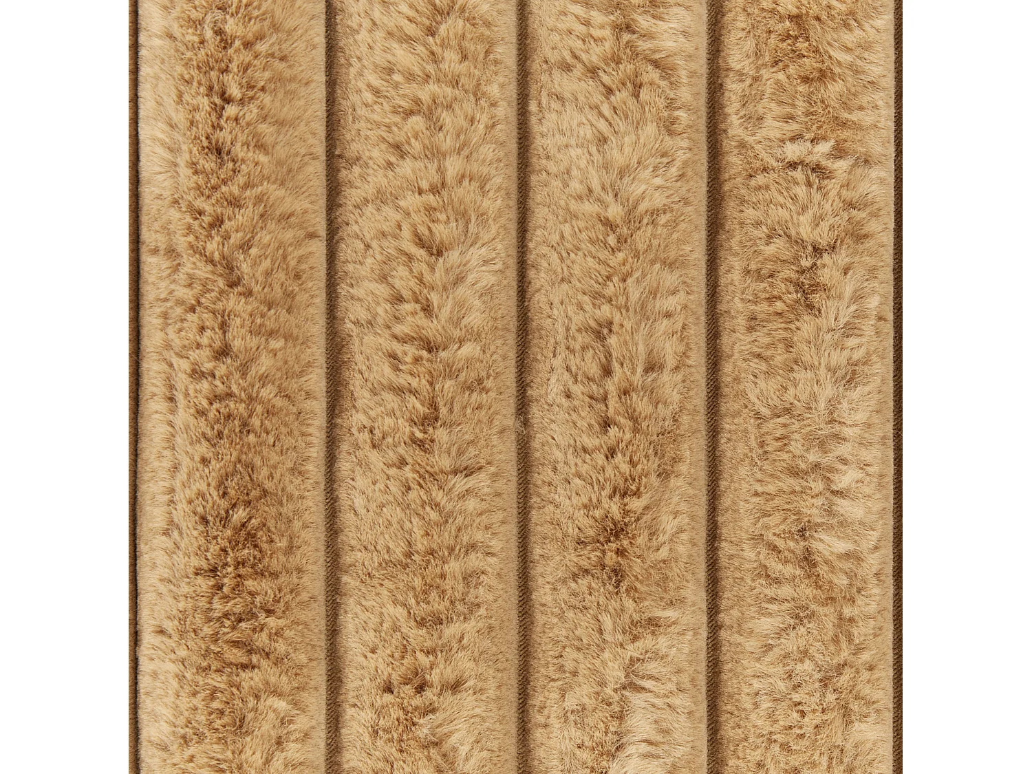 Couvre-lits RAKYA Fourrure synthétique 200 x 220 cm Marron clair