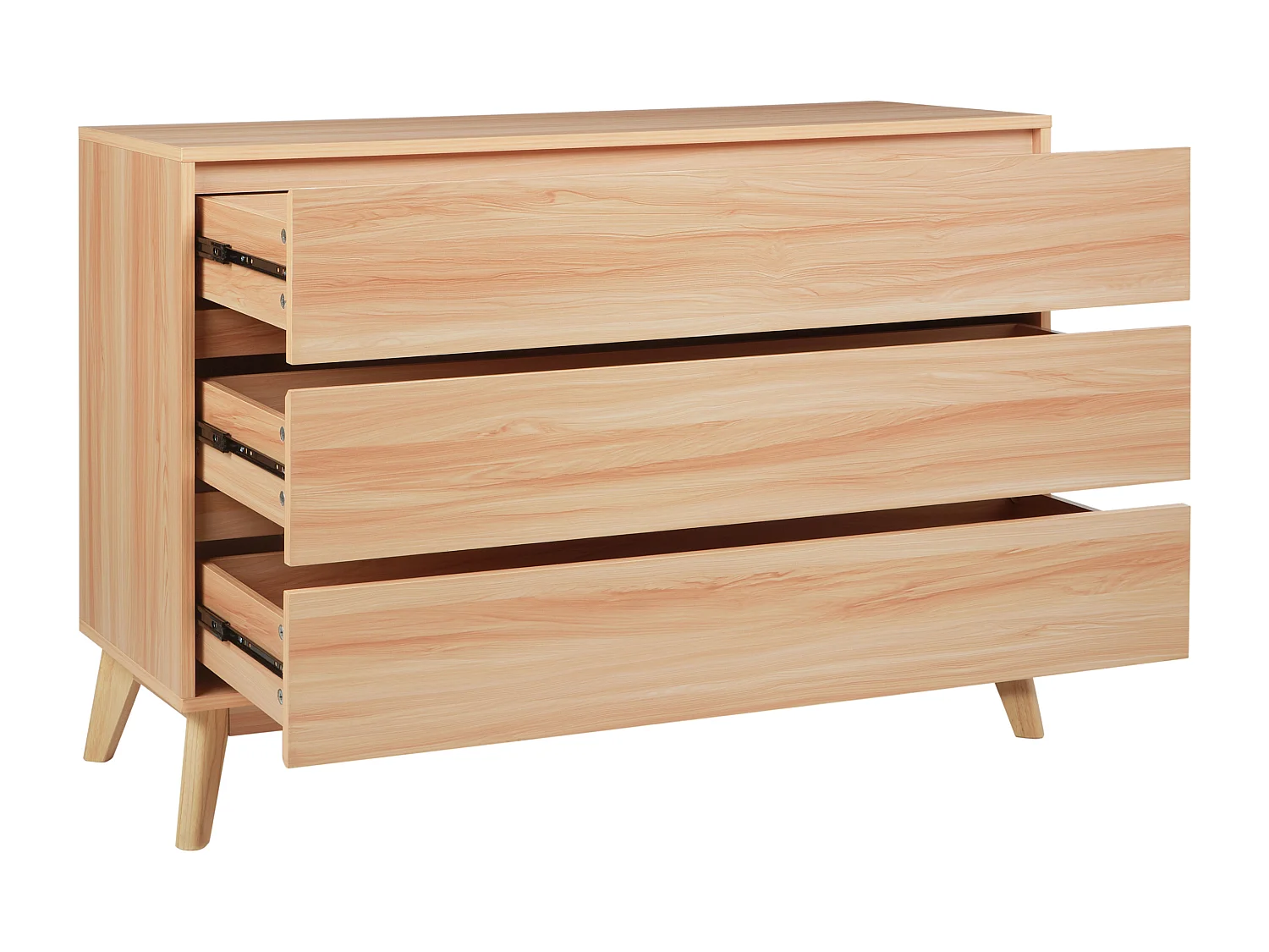 Cómoda de 3 cajones SARDIS Marrón claro