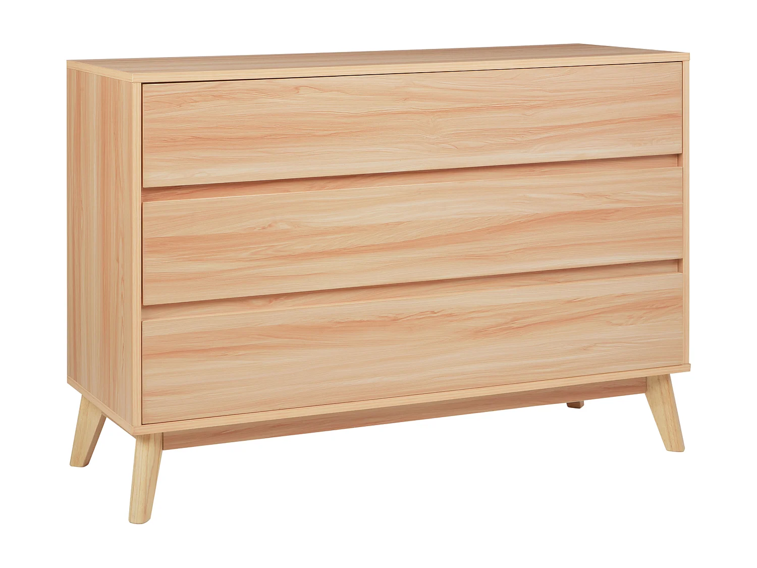 Commode à 3 tiroirs SARDIS Marron clair