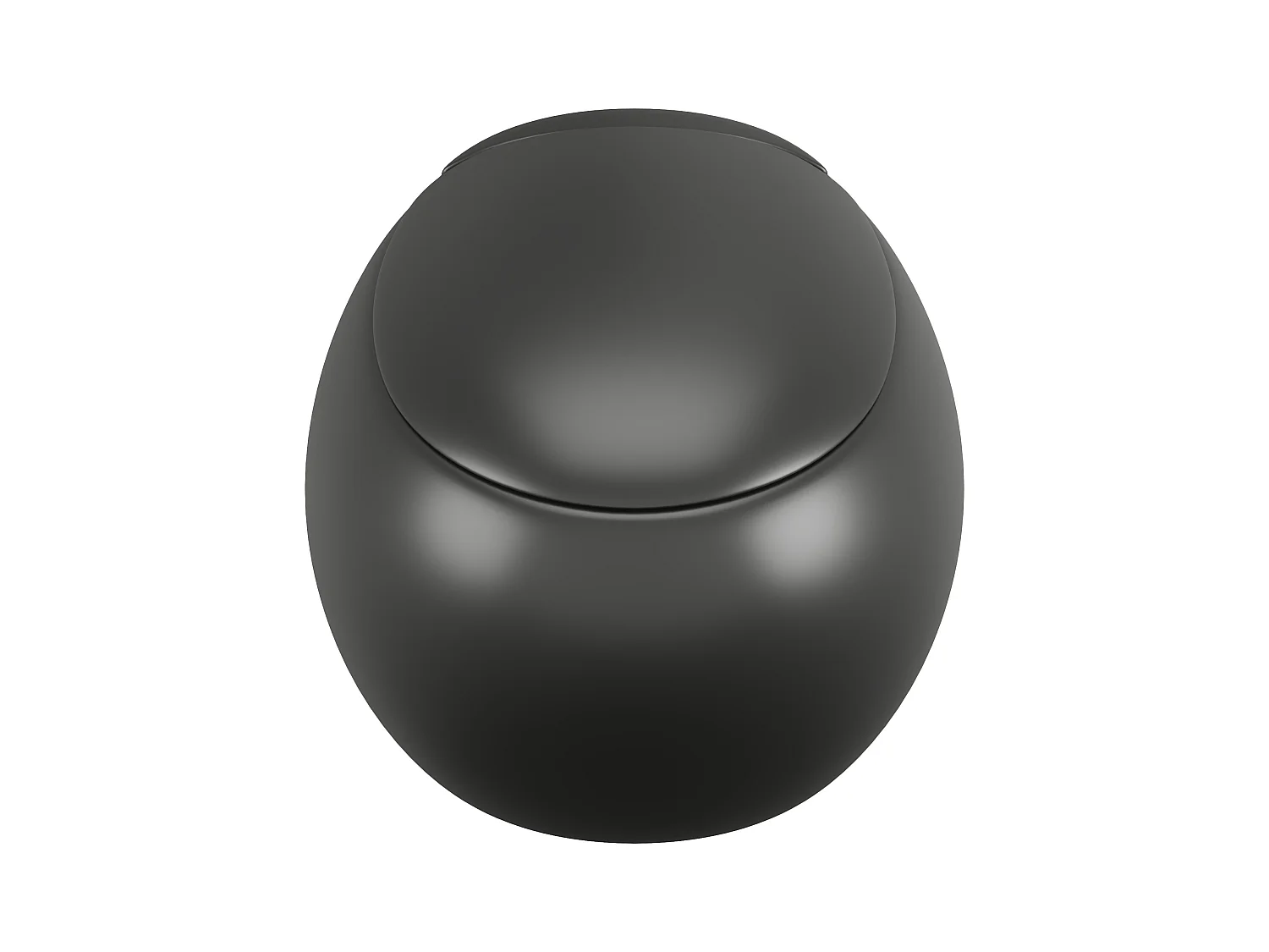 Pack WC suspendu en céramique noir mat avec bâti-support décoratif - HURO II