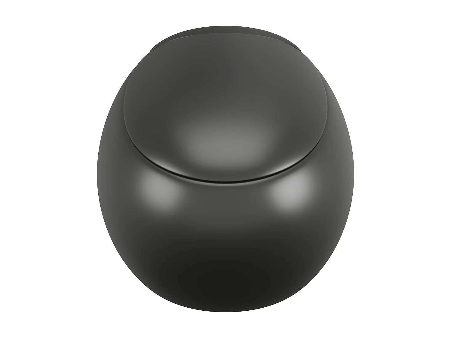 Pack WC suspendu en céramique noir mat avec bâti-support décoratif - HURO II