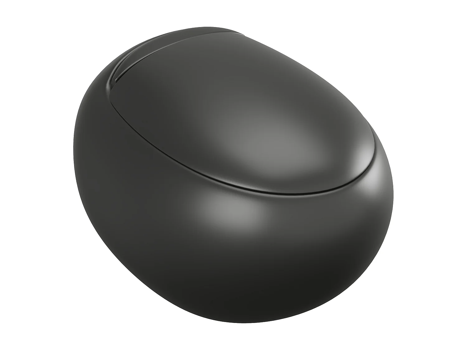 Pack WC suspendu en céramique noir mat avec bâti-support décoratif - HURO II