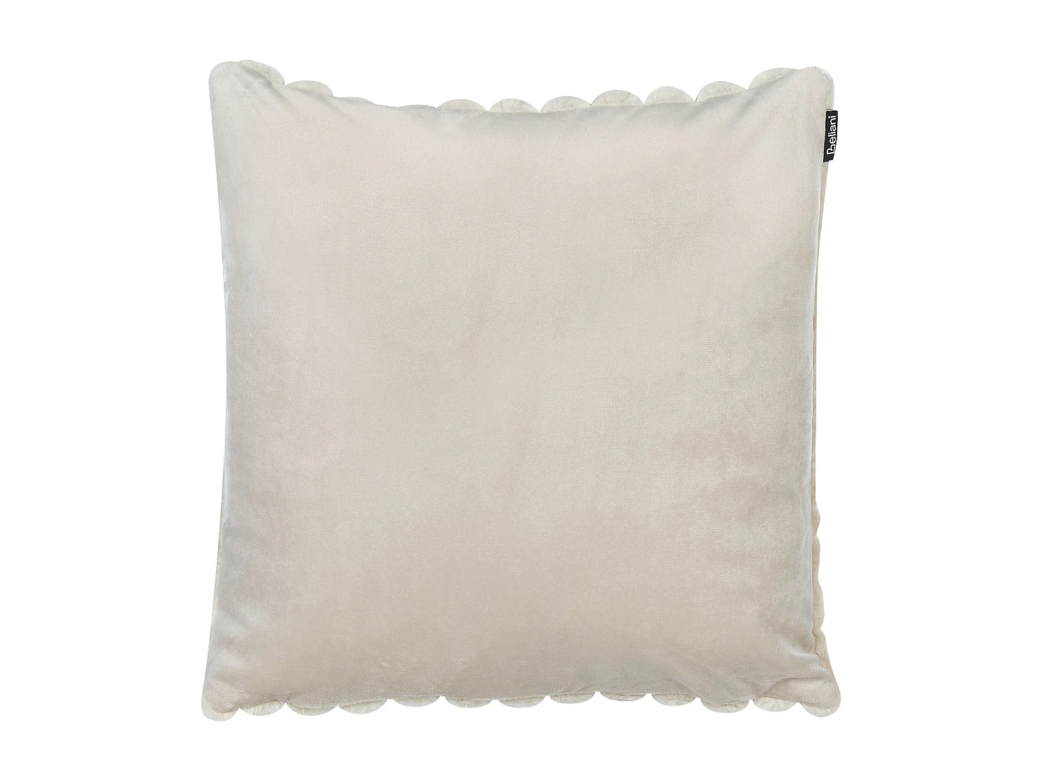 Lot de 2 coussins décoratifs RAKYA Fourrure synthétique 45 x 45 cm Beige À rayure