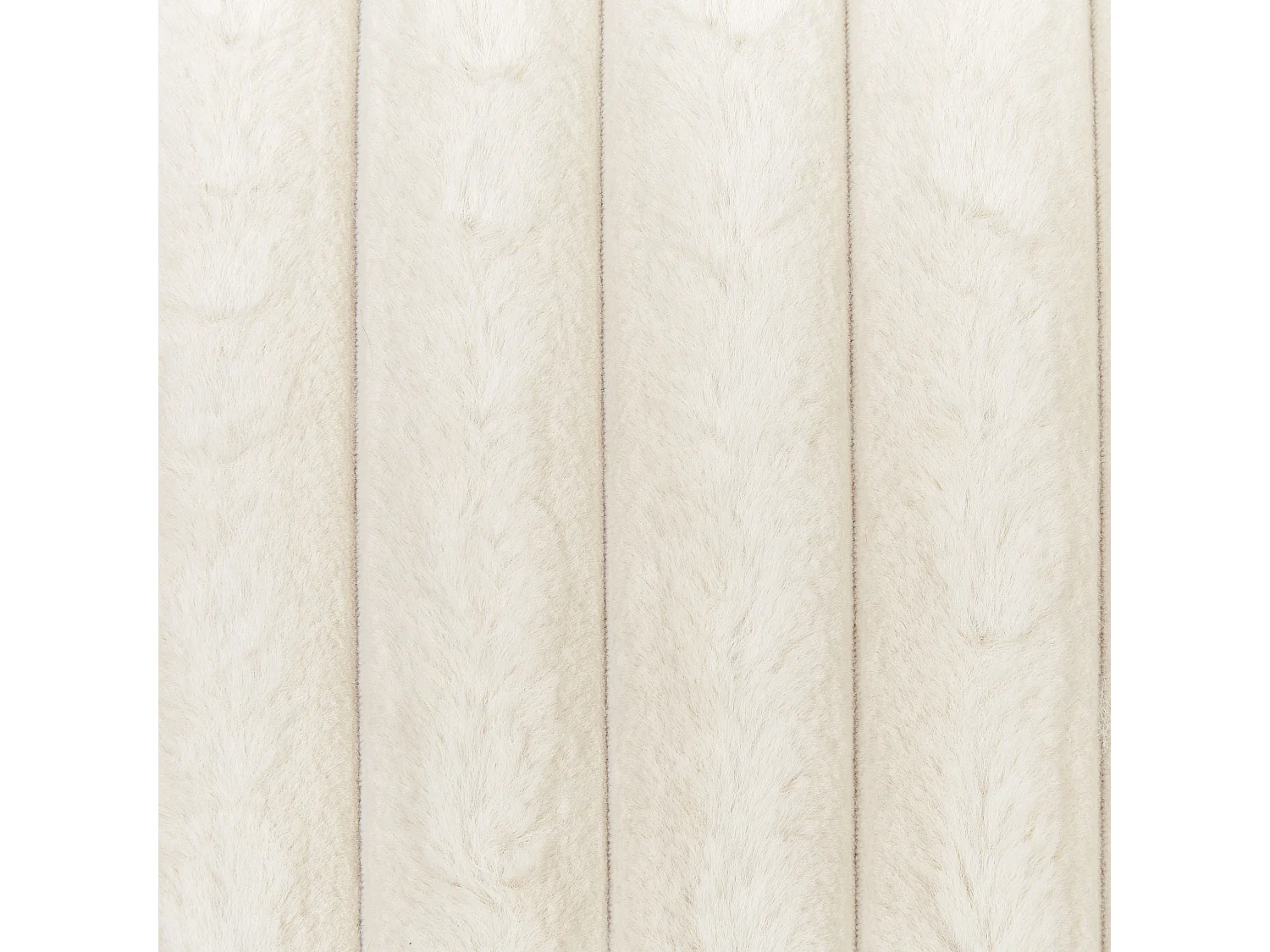 Lot de 2 coussins décoratifs RAKYA Fourrure synthétique 45 x 45 cm Beige À rayure