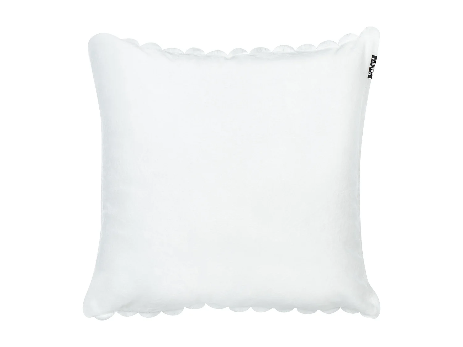 Set van 2 decoratieve kussens RAKYA Nepbont 45 x 45 cm Wit Gestreept