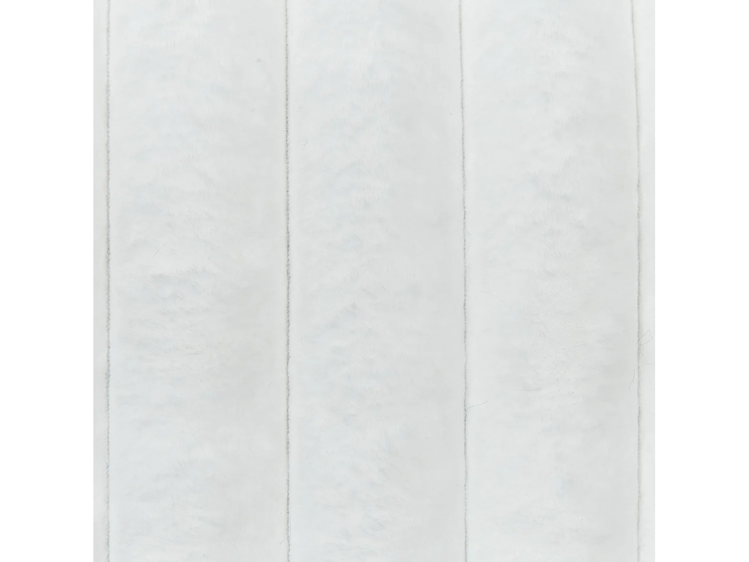 Set van 2 decoratieve kussens RAKYA Nepbont 45 x 45 cm Wit Gestreept