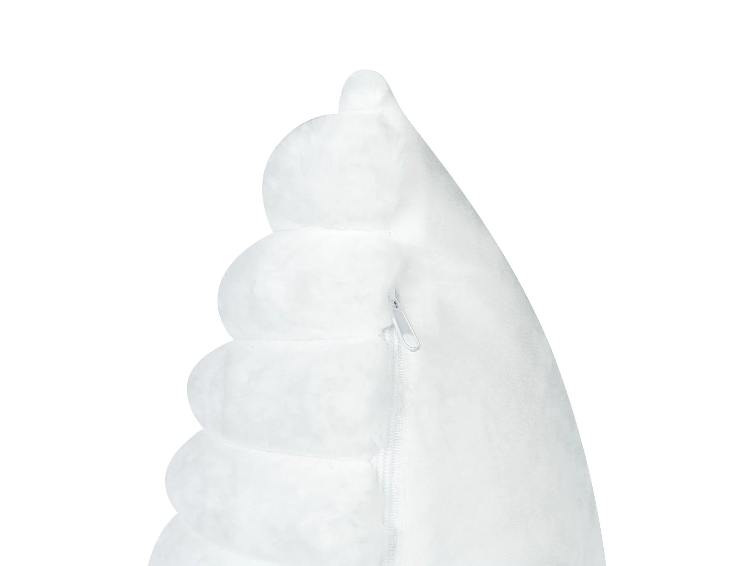 Set van 2 decoratieve kussens RAKYA Nepbont 45 x 45 cm Wit Gestreept