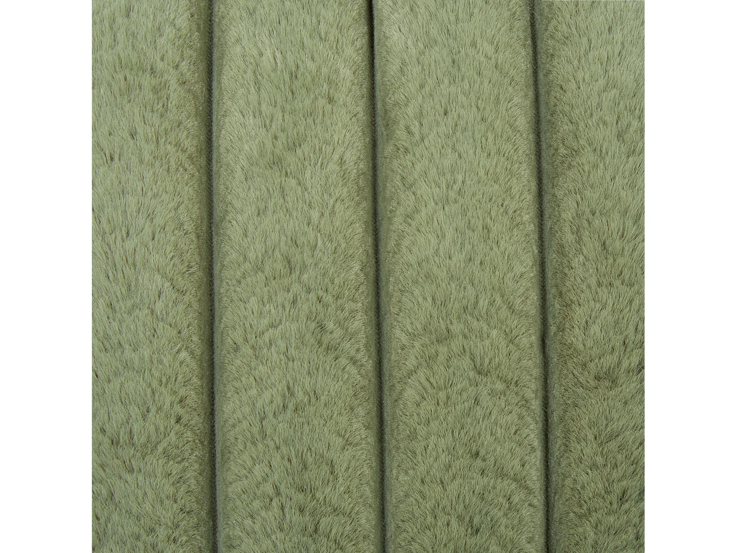 Lot de 2 coussins décoratifs RAKYA Fourrure synthétique 45 x 45 cm Vert À rayure