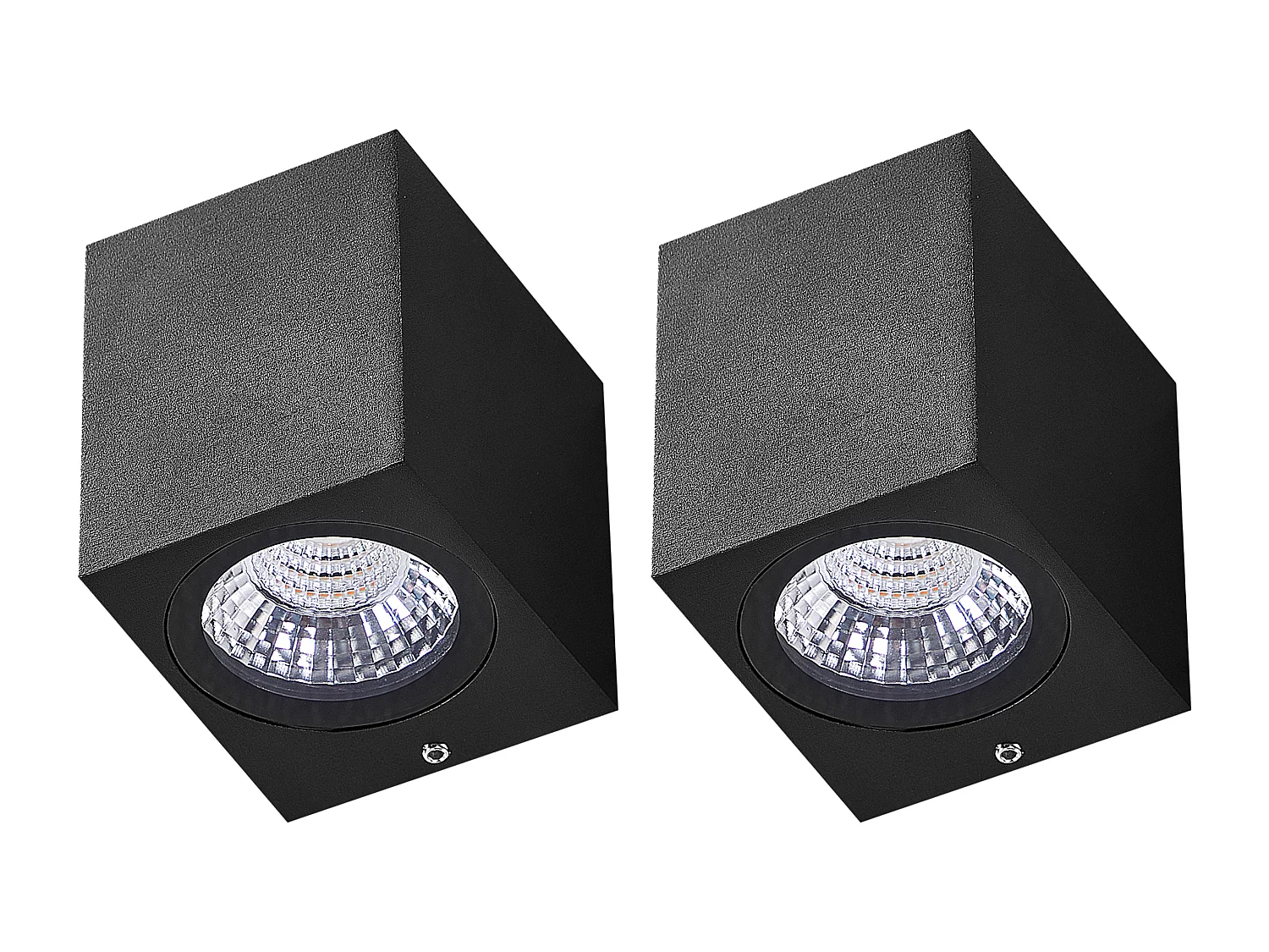 Zestaw 2 lamp ściennych zewnętrznych LED ARANSAS Czarny