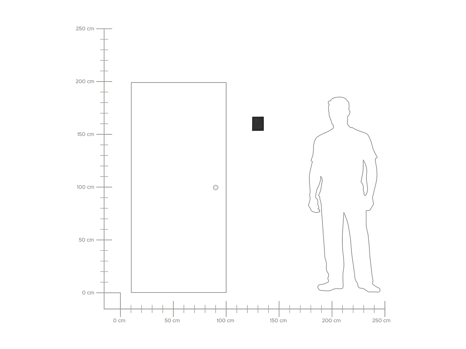 Zestaw 2 lamp ściennych zewnętrznych LED ARANSAS Czarny