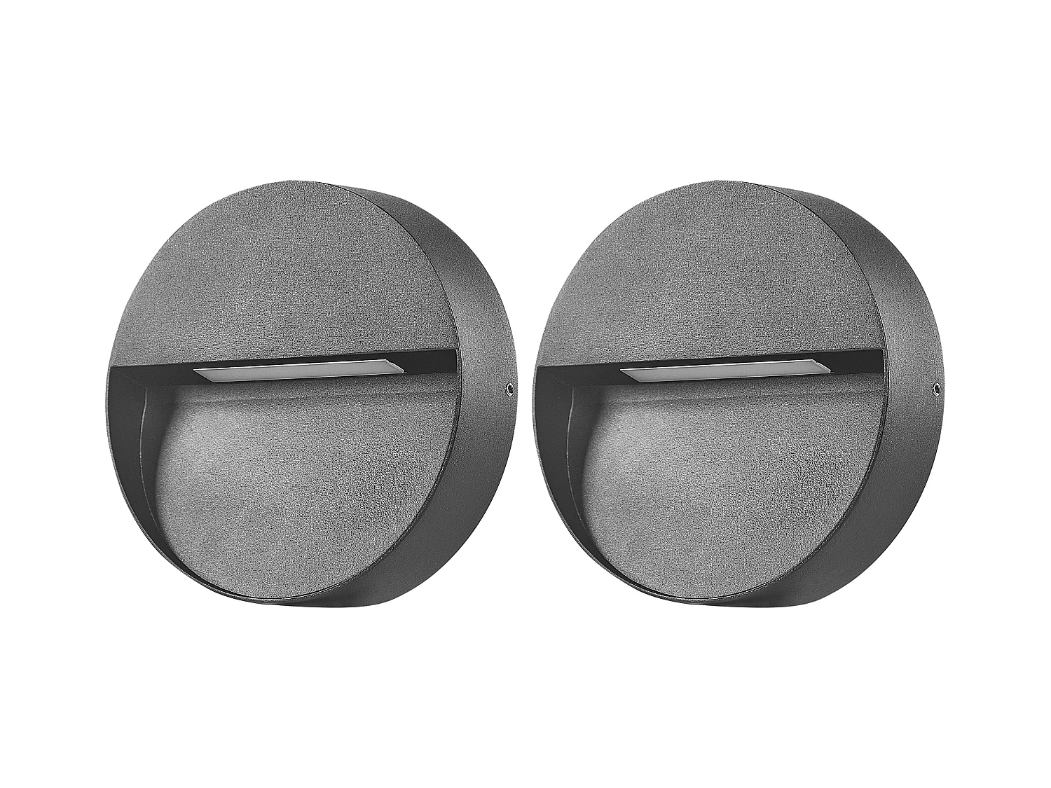 Lot de 2 appliques LED d'extérieur POMPTON Noir