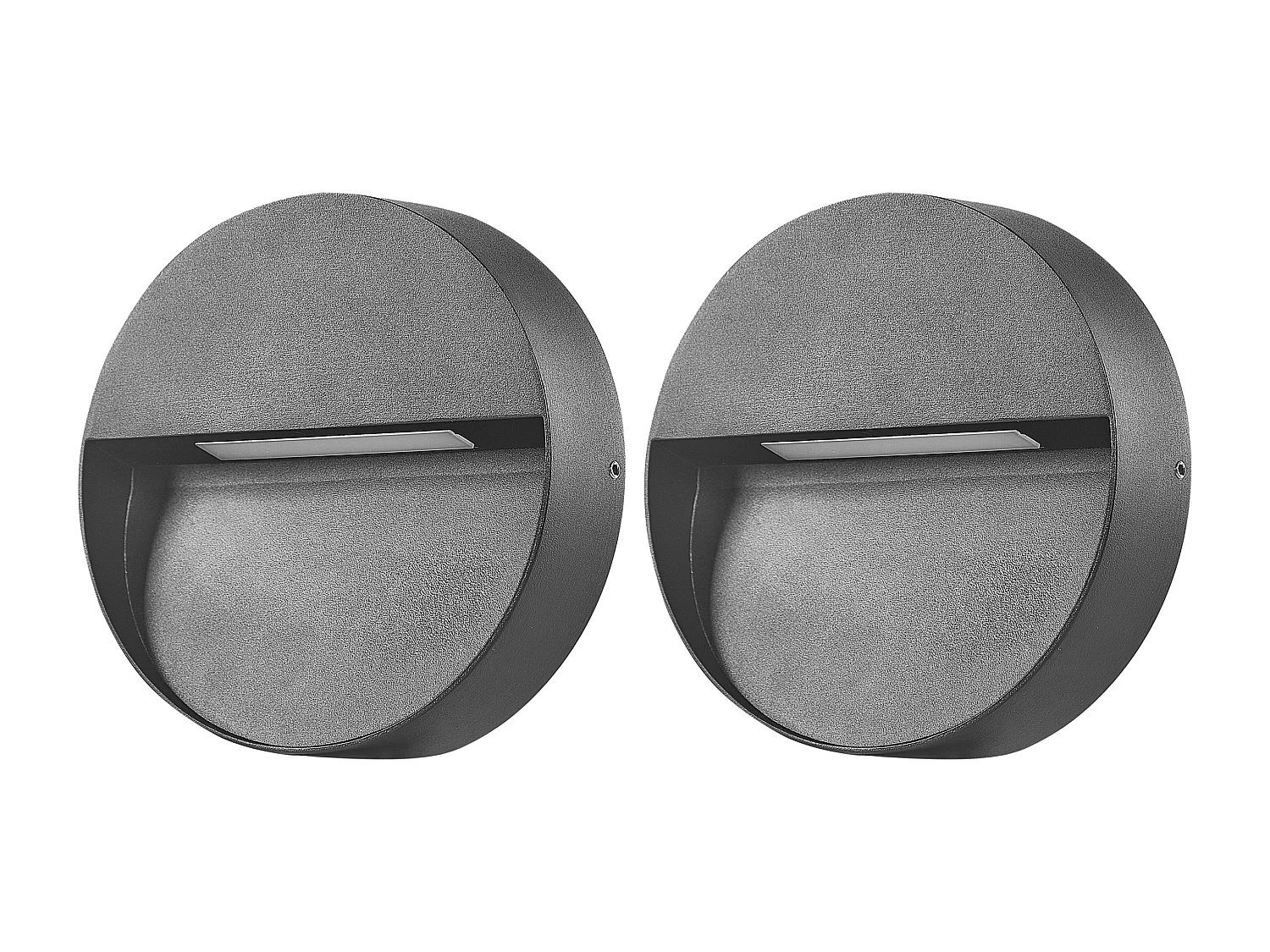 Lot de 2 appliques LED d'extérieur POMPTON Noir