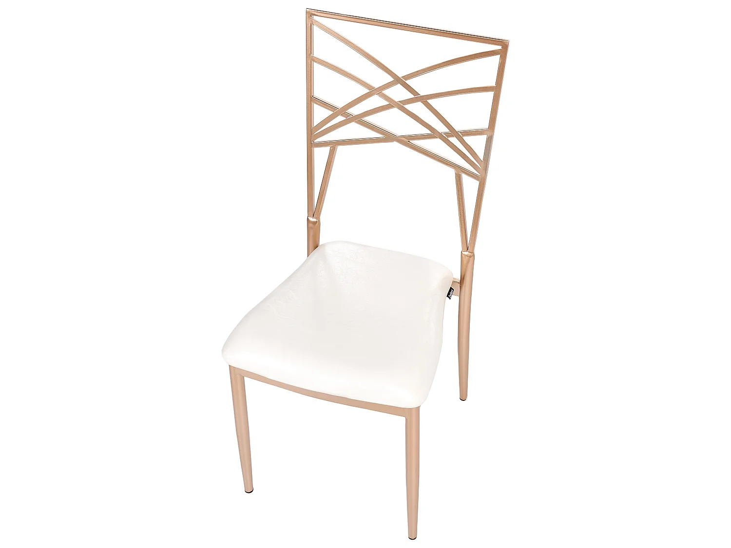 Set van 2 eetkamerstoelen GIRARD Metaal Goud