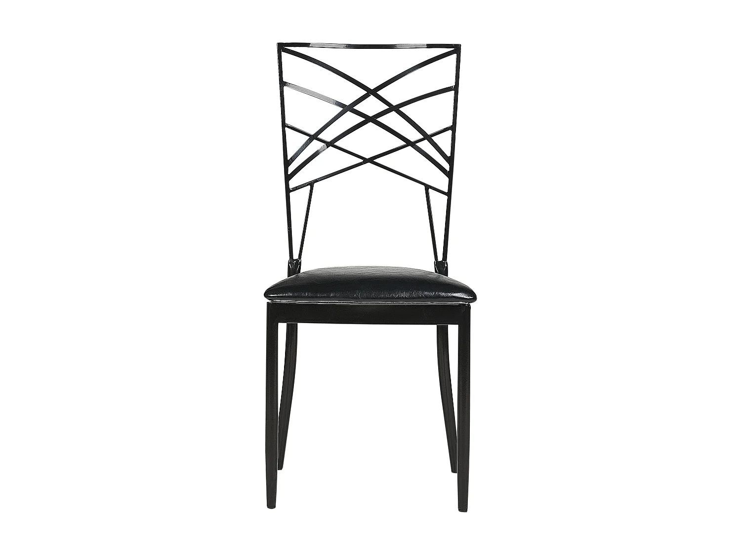 Set van 2 eetkamerstoelen GIRARD Metaal Zwart