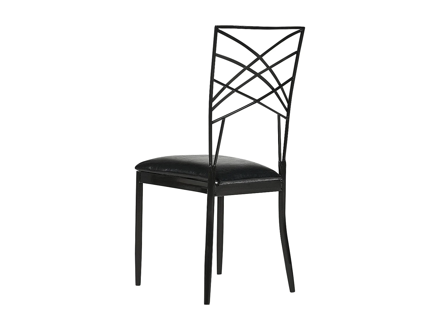 Set van 2 eetkamerstoelen GIRARD Metaal Zwart