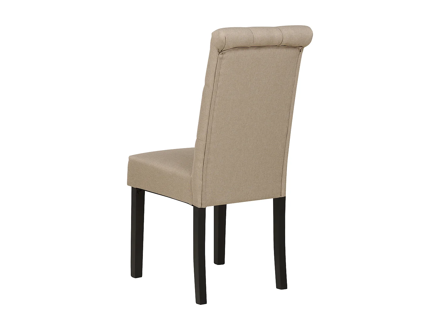 Eetkamerstoel MELVA Set van 2 Stof Taupe