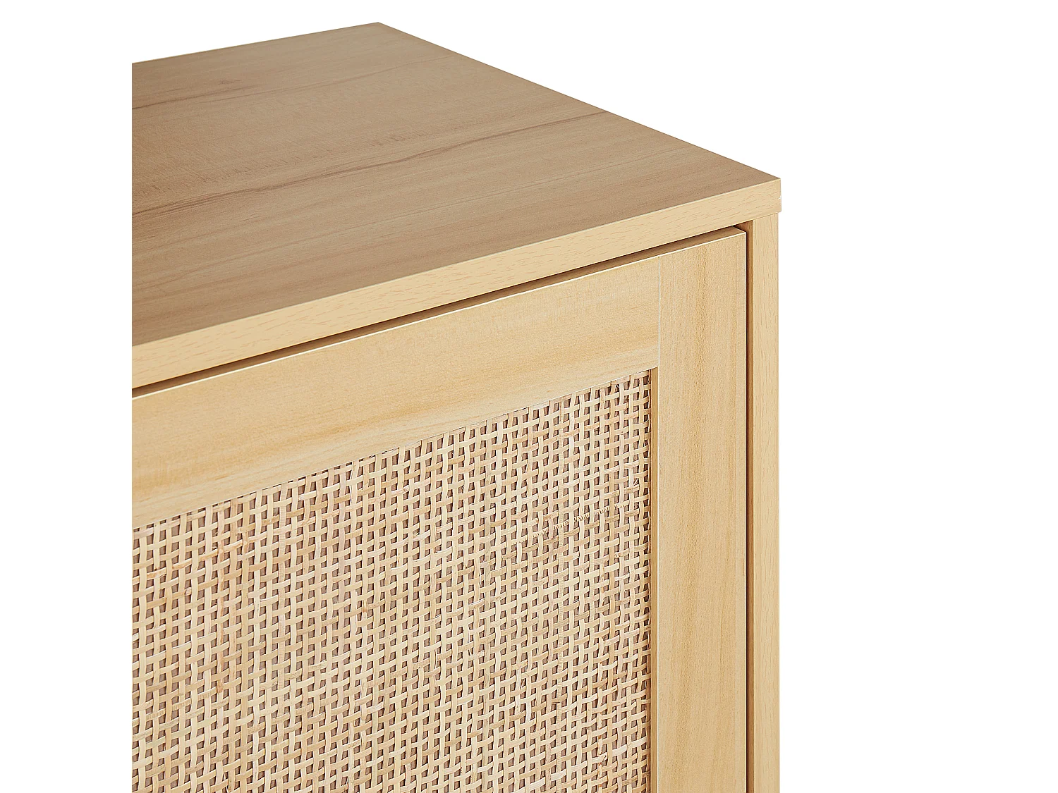 Szafka na buty PEROTE Rattan Jasnobrązowy