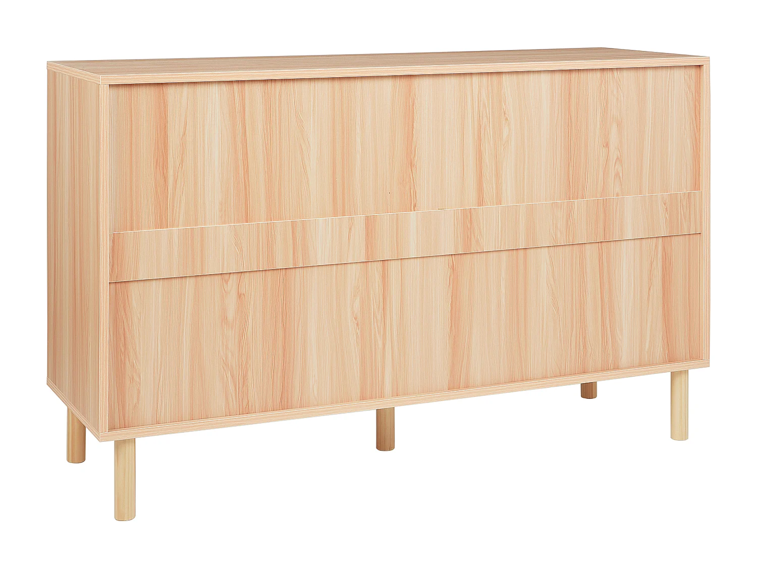 Cómoda 6 gavetas SHARPE Castanho claro