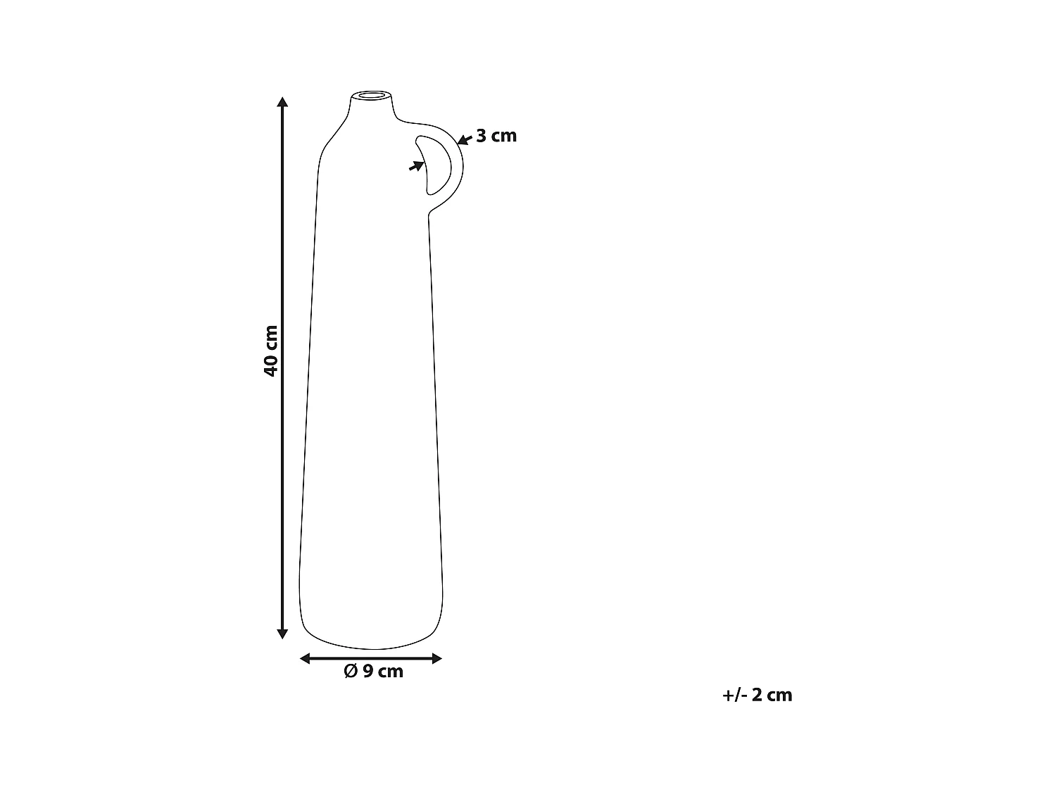 Decovaas SURMA Metaal 40 cm Messing