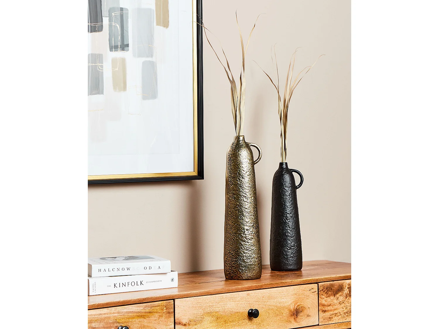 Vase décoratif SURMA Métal 40 cm Laiton