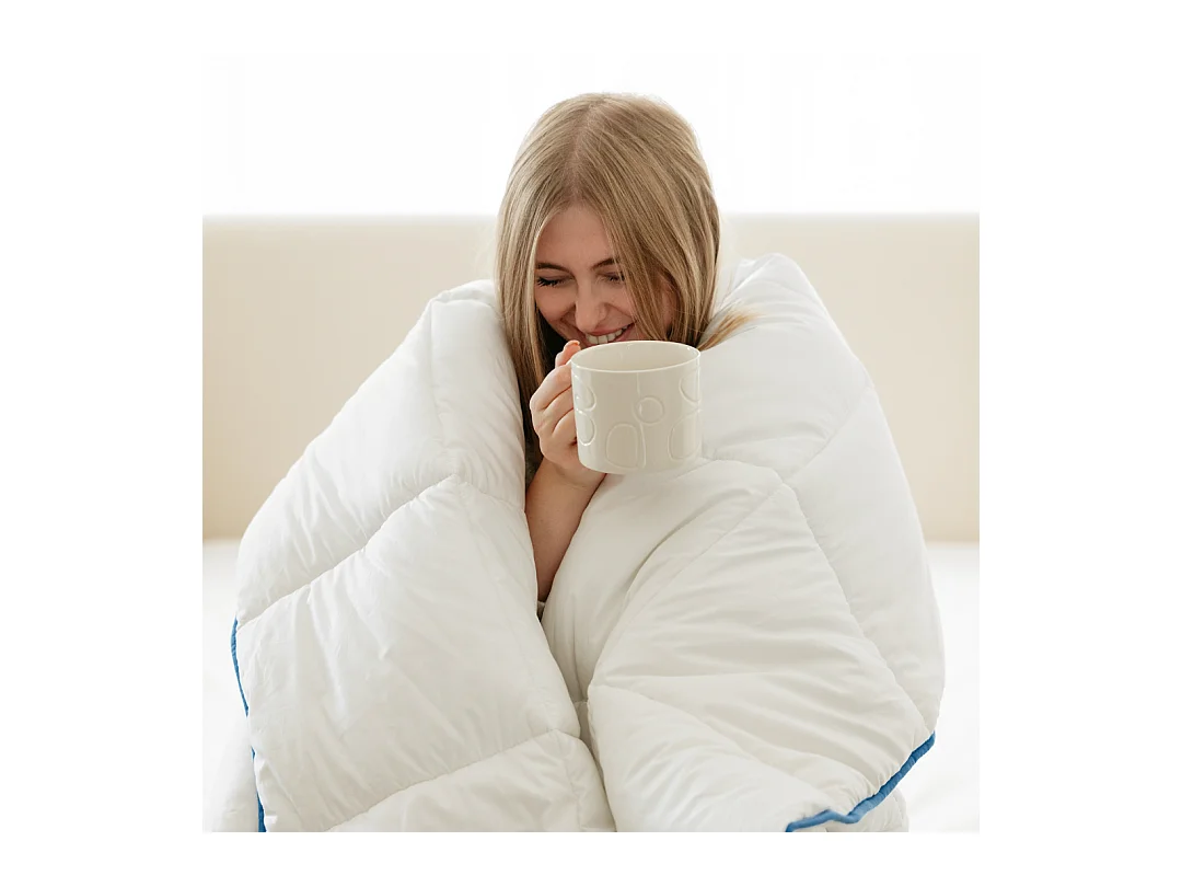 Couette hiver coton et polyester 220x240 épais 5cm